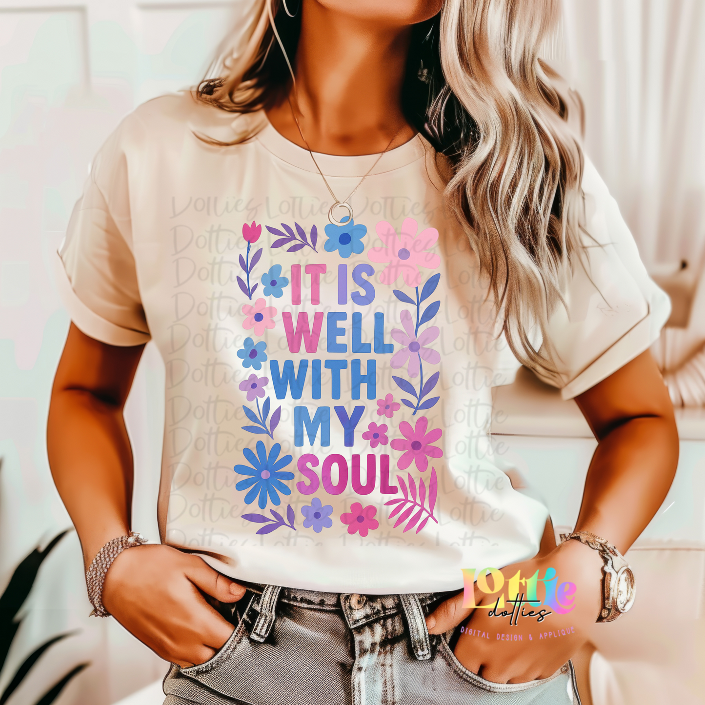 It Is Well With My Soul - Png - Inspiration - Religious Sublimation Design - Digital Download
