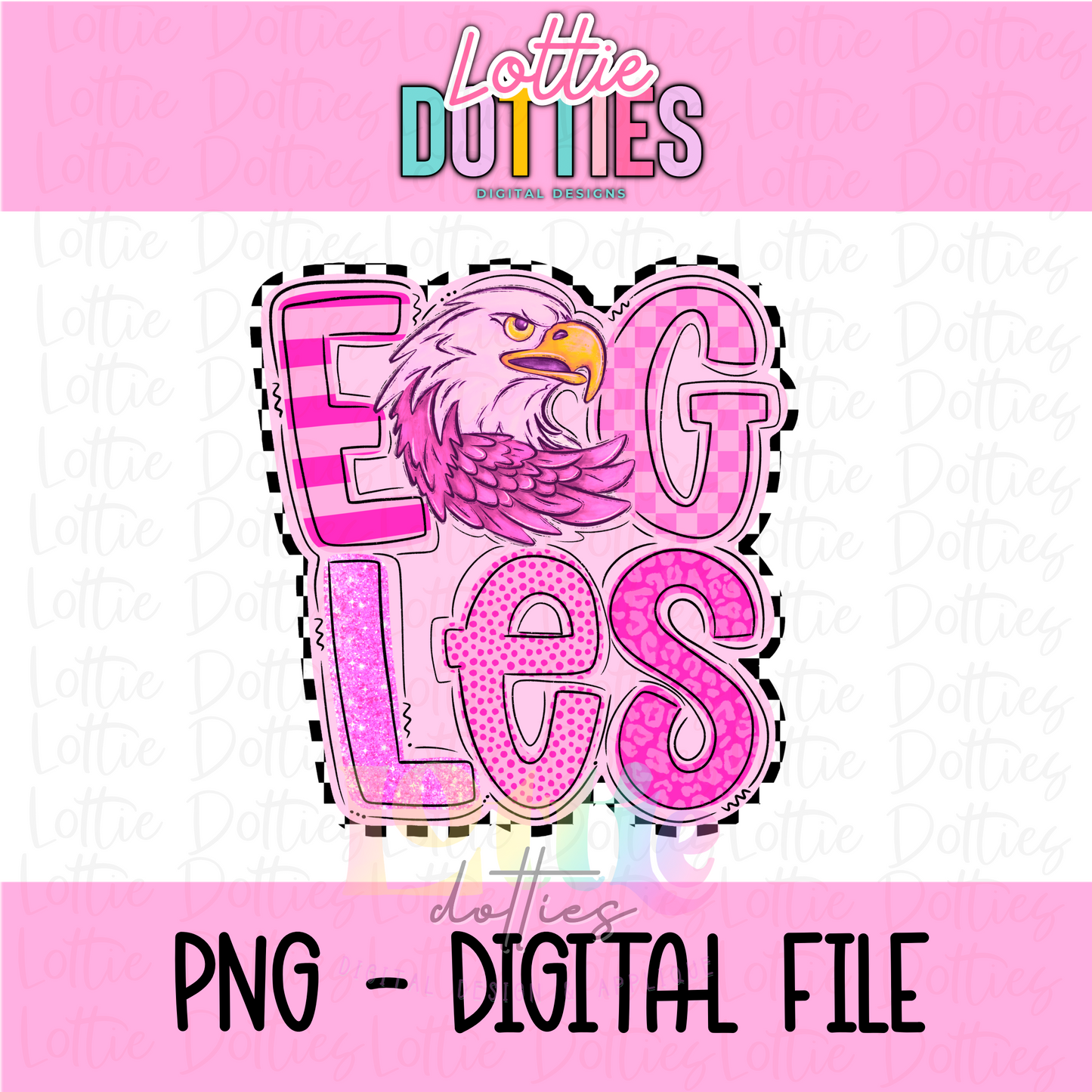 Eagles - Pink Eagles Png - Eagles Sublimation Design- Digital Download