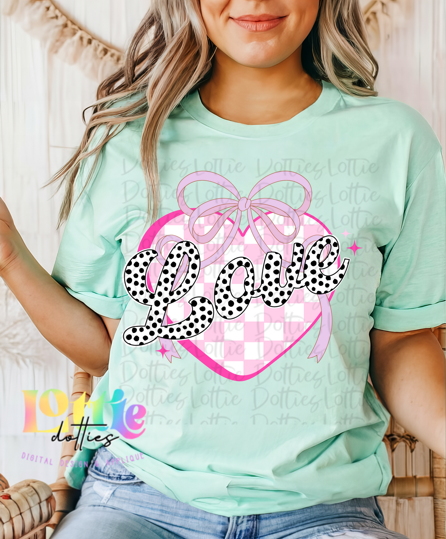 Love Heart PNG - Love Heart Pink - Valentine's Day Sublimation - Valentines Design