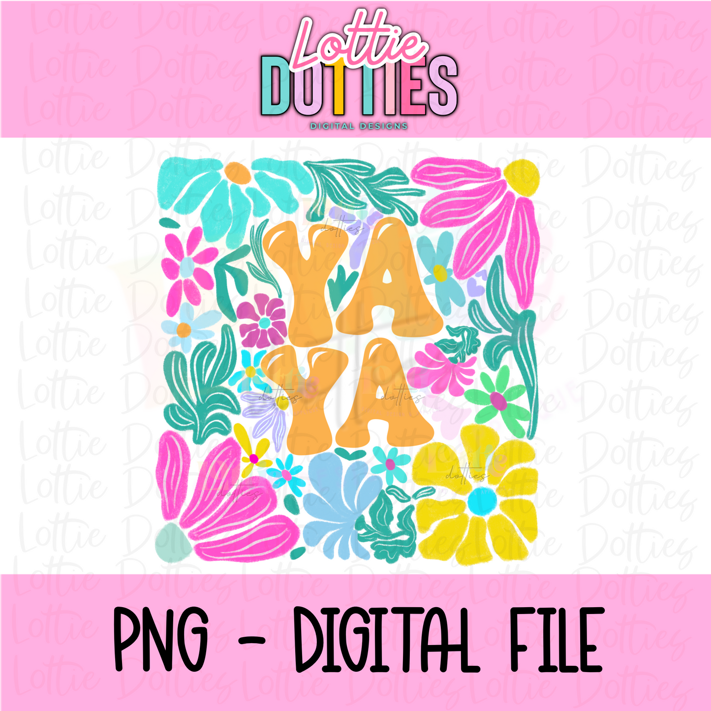 Yaya PNG - Yaya Design Png - Digital Download