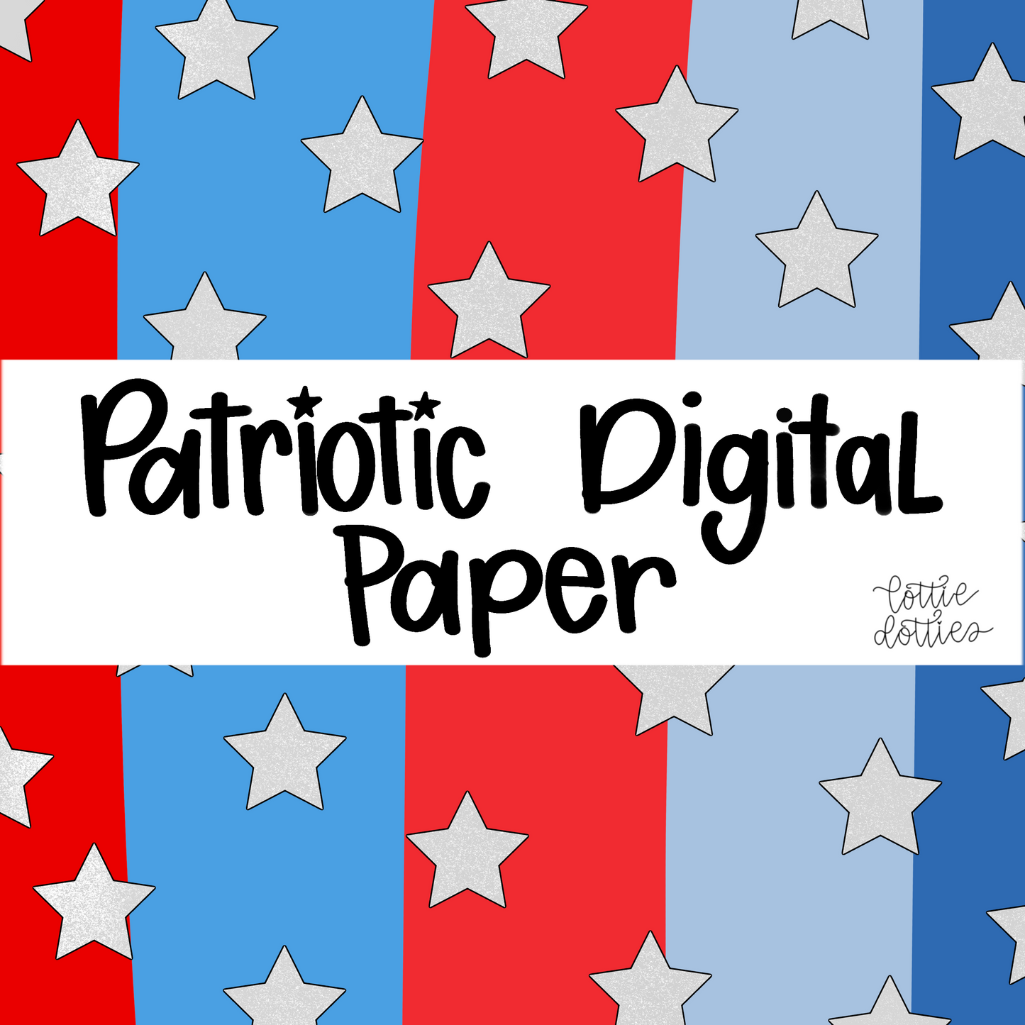Patriotic Digital Paper PNG - Digital Paper - Png - Digital Download