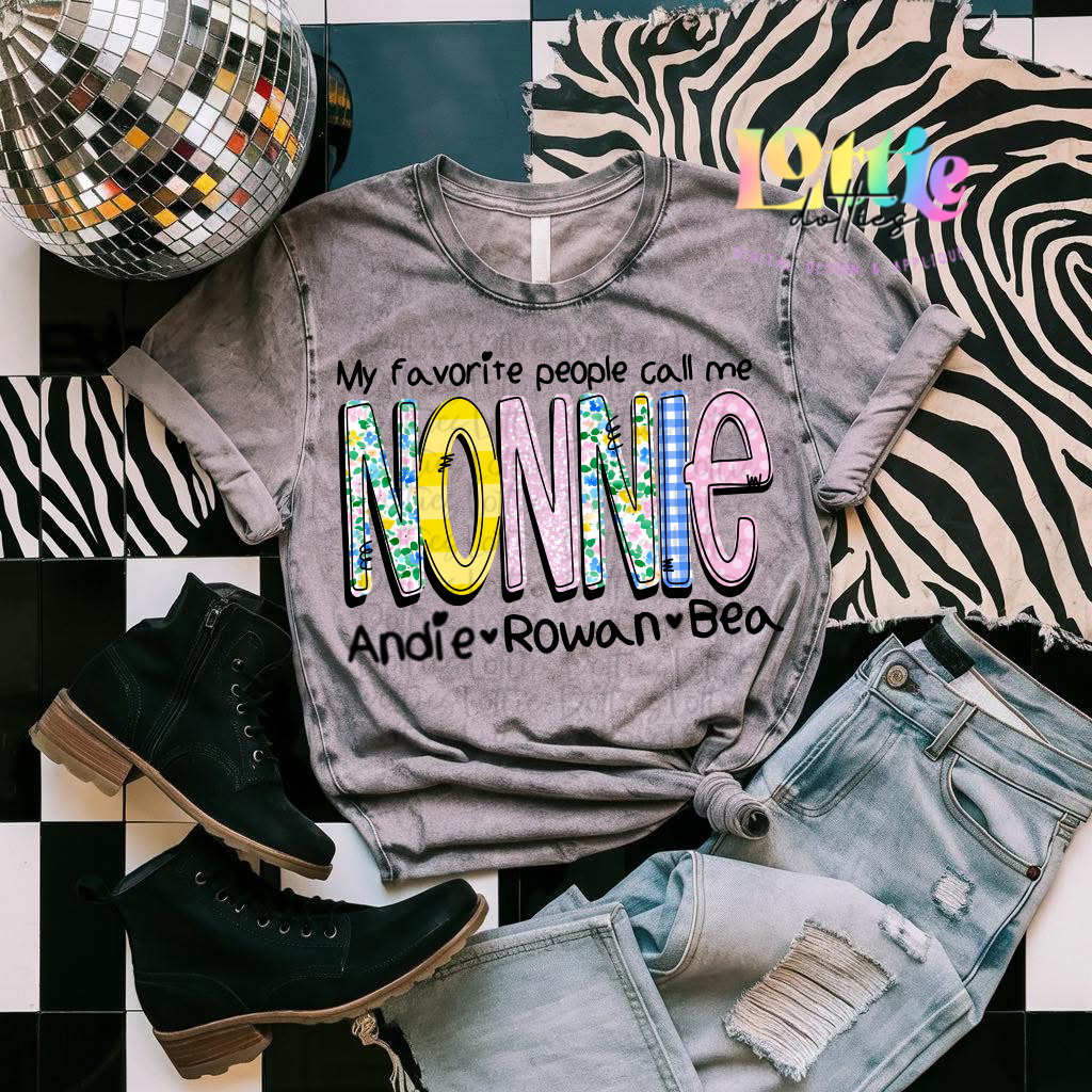 Nonnie Png - floral Nonnie PNG - Digital Download