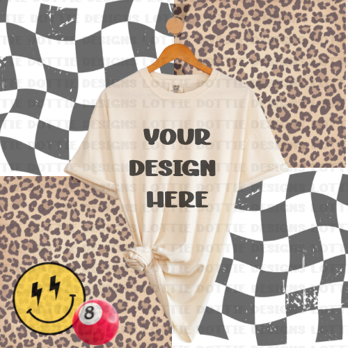 Ivory Comfort Colors Mock PNG - Sublimation - Digital Download