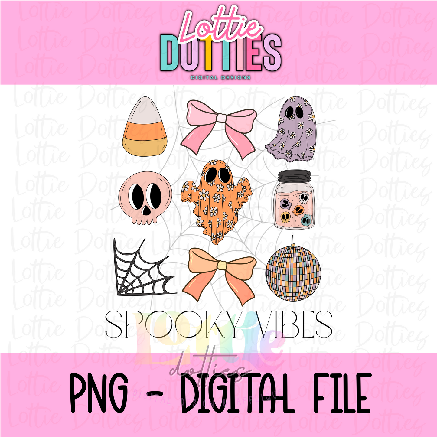 Spooky Vibes PNG - Halloween Designs - Digital Download