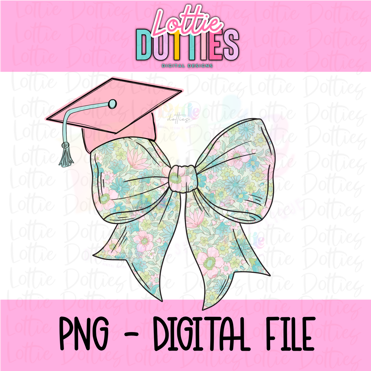 Graduation Bow PNG - Grad Bow Sublimation - Digital Download