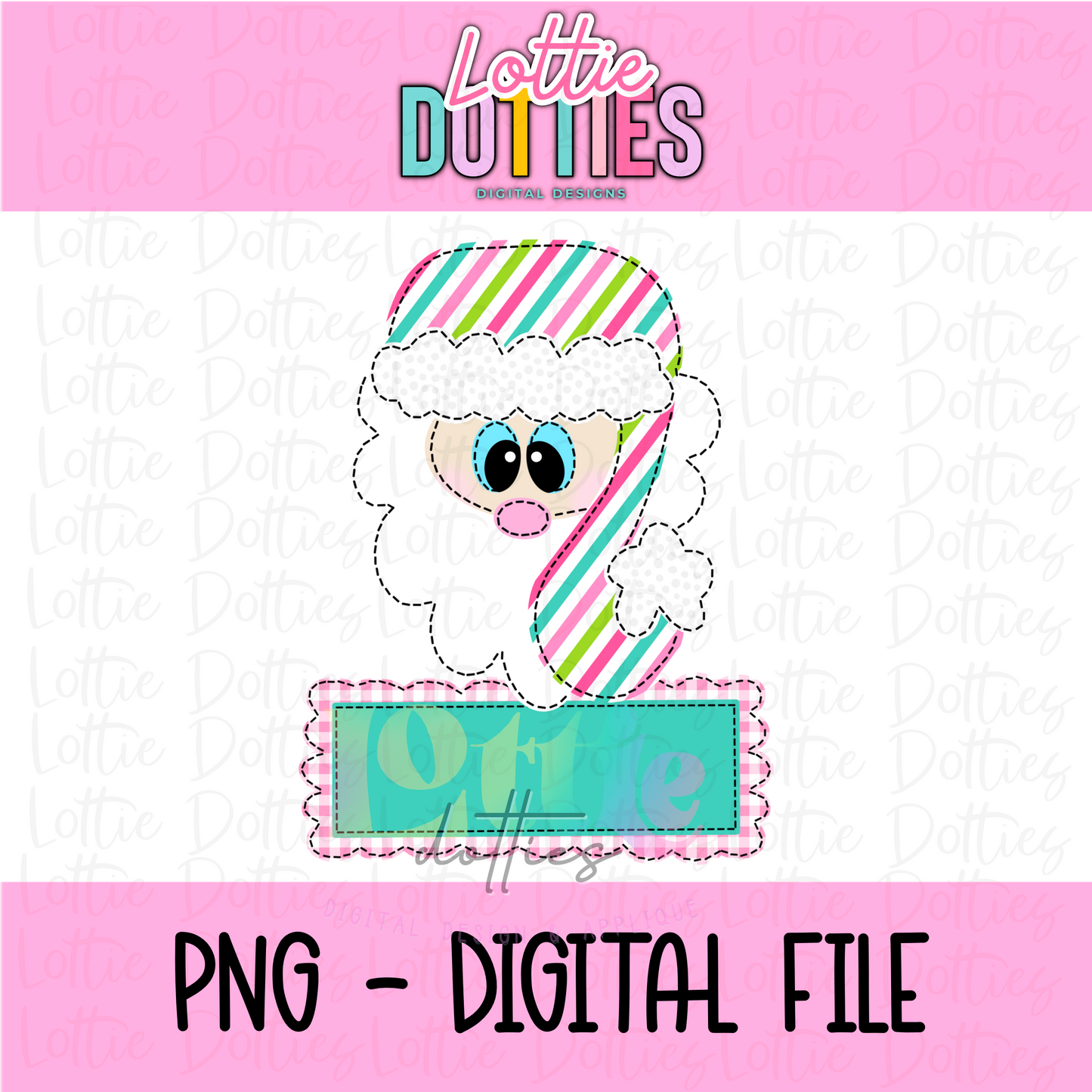 Whimsical Santa Box PNG - Whimsical Santa - Sublimation - Digital Download