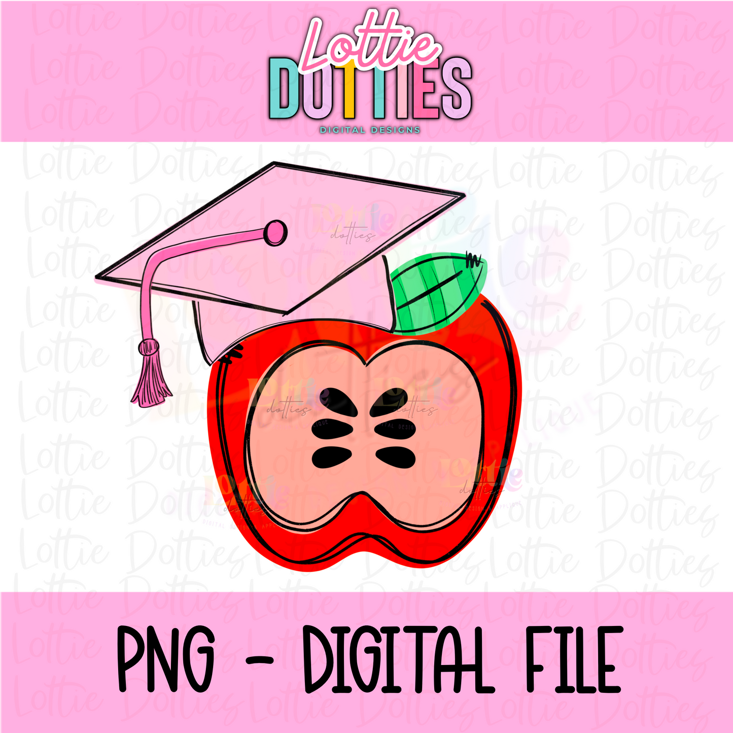 Apple PNG - Apple Pink Sublimation - Digital Download