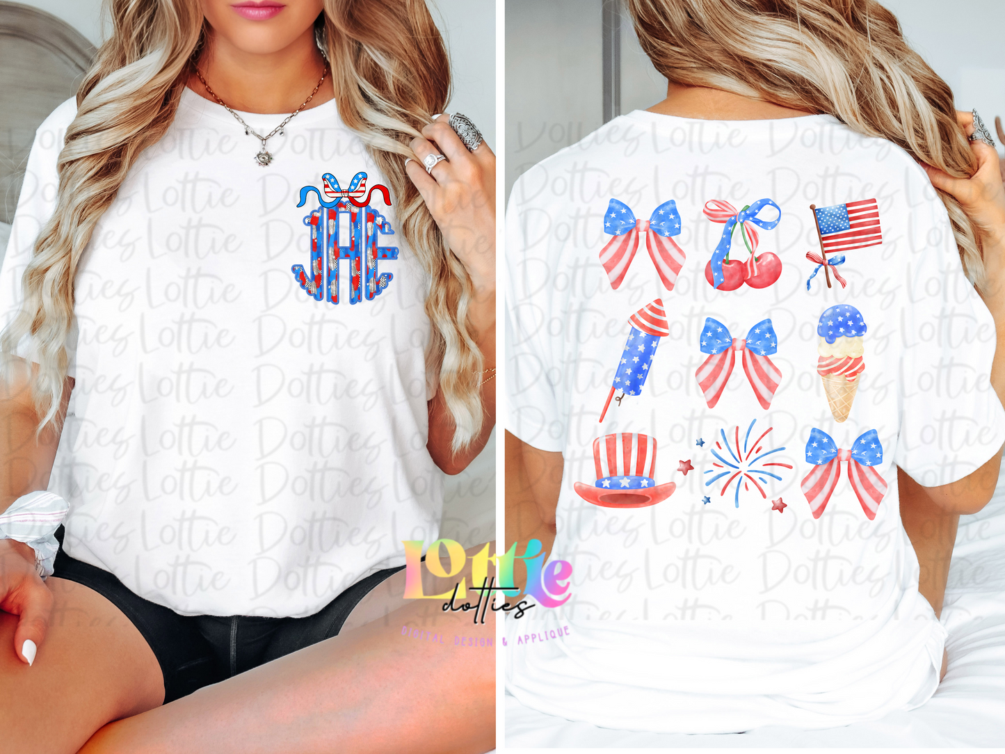 Patriotic Coquette PNG - Patriotic Png - Digital Download