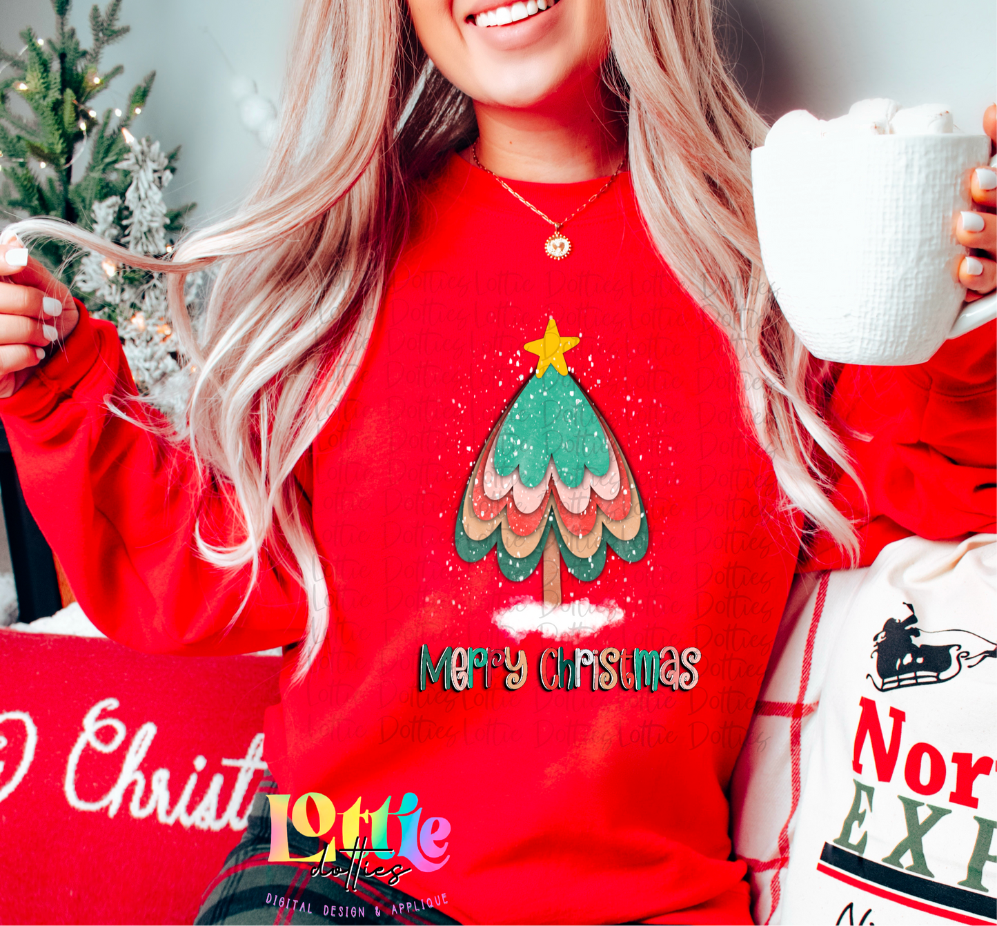 Merry Christmas Tree Png | Merry Christmas|Happy Holidays | Christmas & Holiday Design | Digital Download