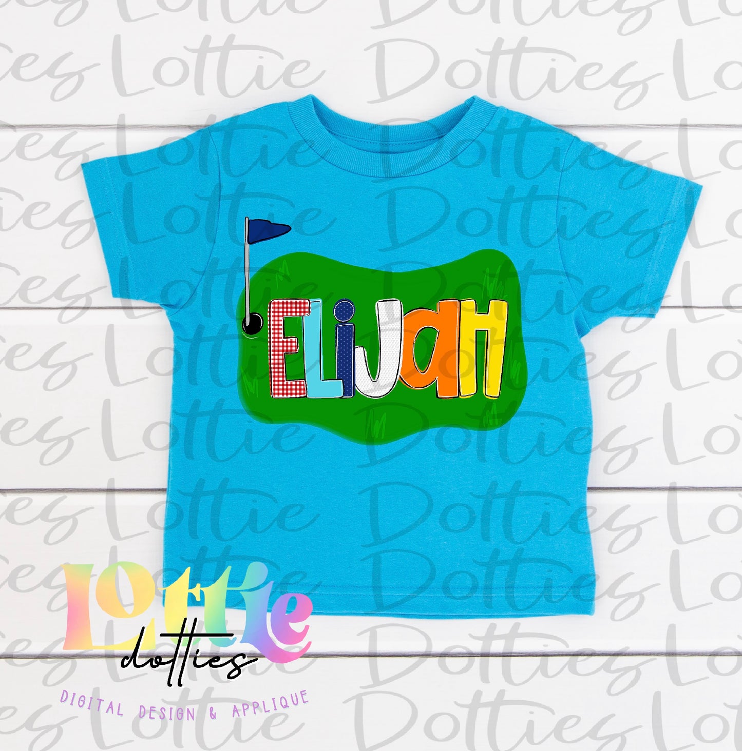 Primary Colors Golf Alphabet - Golf Alpha Pack - Alphabet Clipart - Instant Download - Alpha Pack