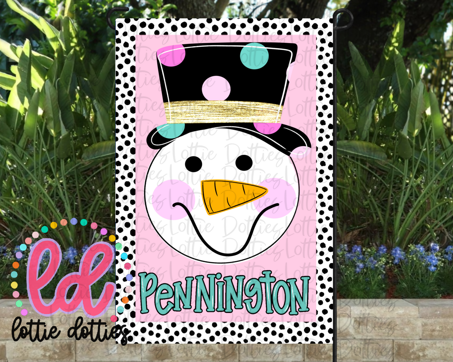 Snowman Garden Flag PNG - PNG Clipart - Instant Download - Christmas & Winter