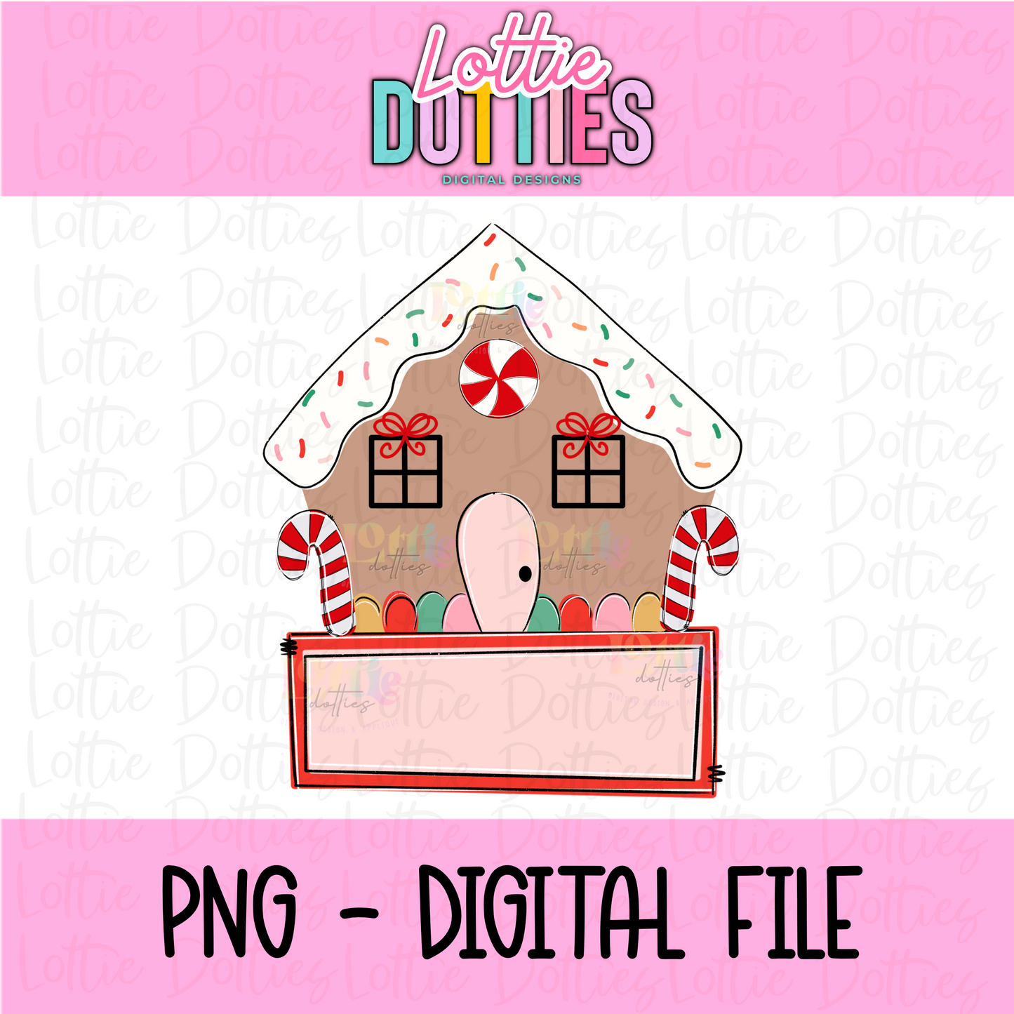 Gingerbread House Png - Christmas Sublimation Design- Digital Download