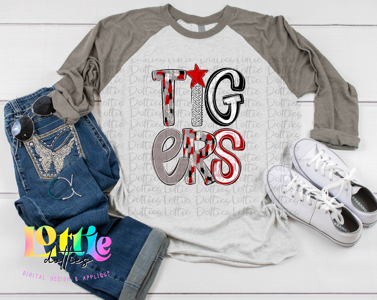 Crimson, Gray, and Black Poppy Alpha - Crimson, Gray & Black - Alphabet - Alpha Pack - Alphabet Clipart - Instant Download
