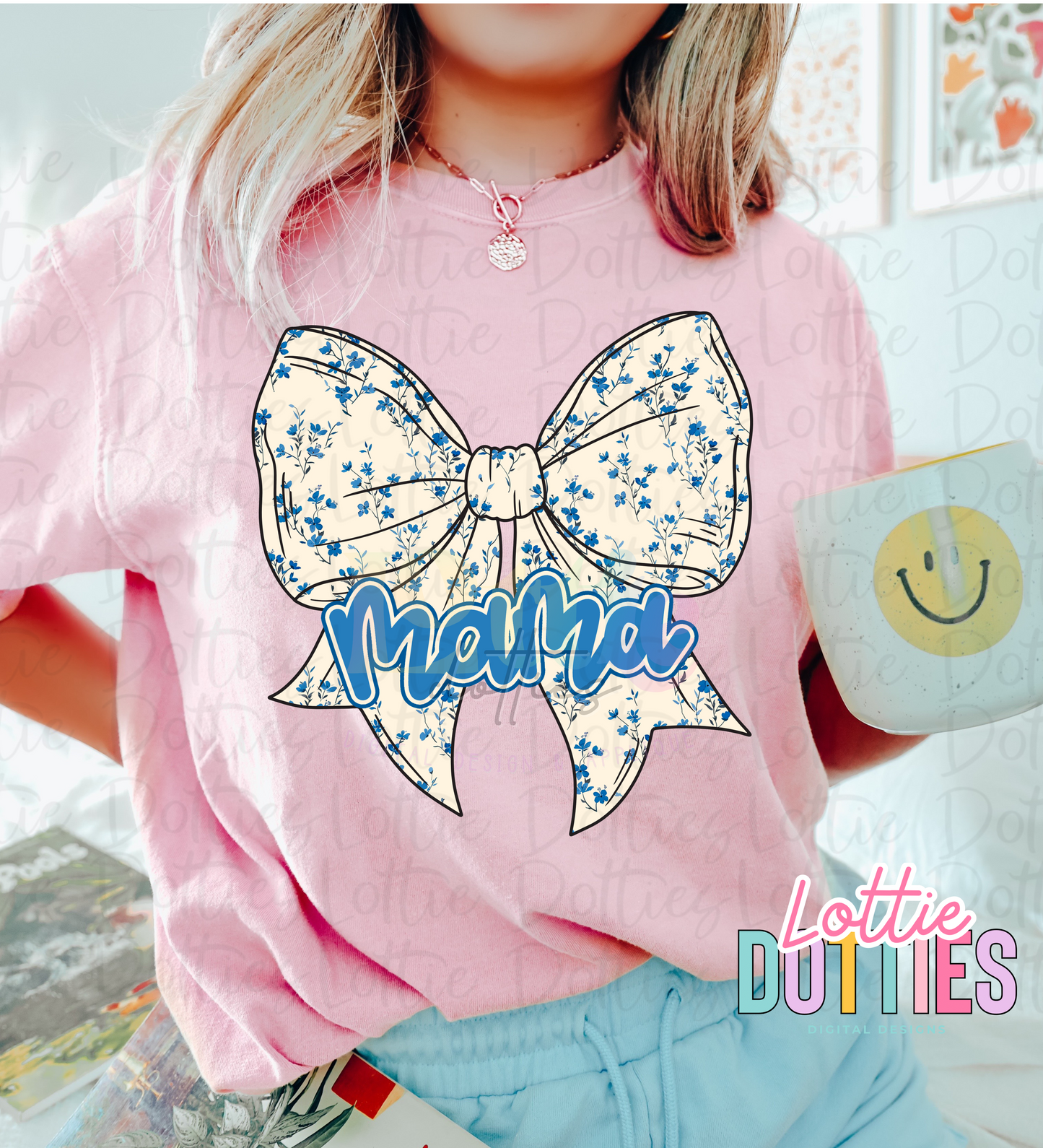 Mama Bow - Mama Bow PNG - Bow Design Sublimation - Digital Download