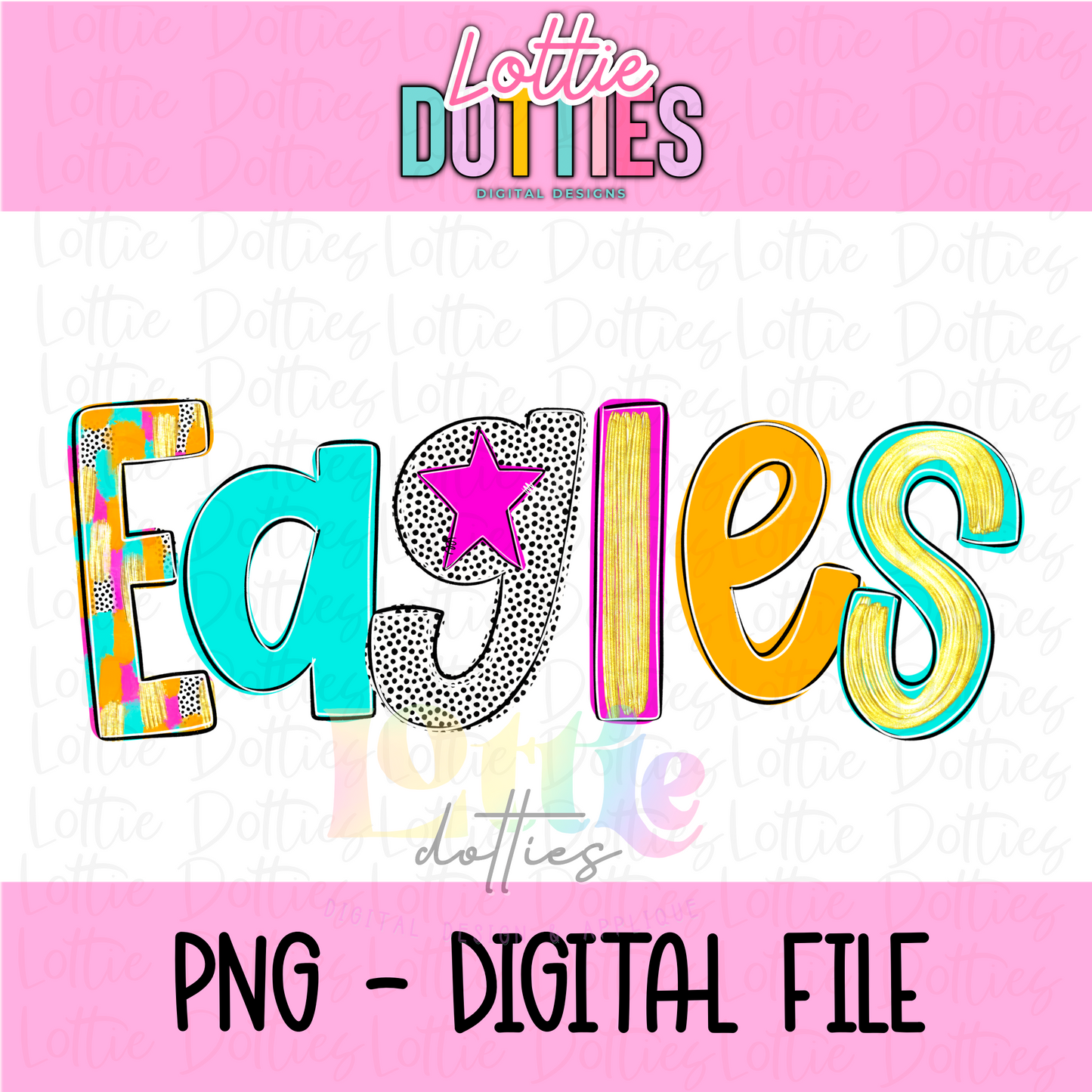 Eagles Mascot PNG - Poppy Mascot Designs - Digital Download