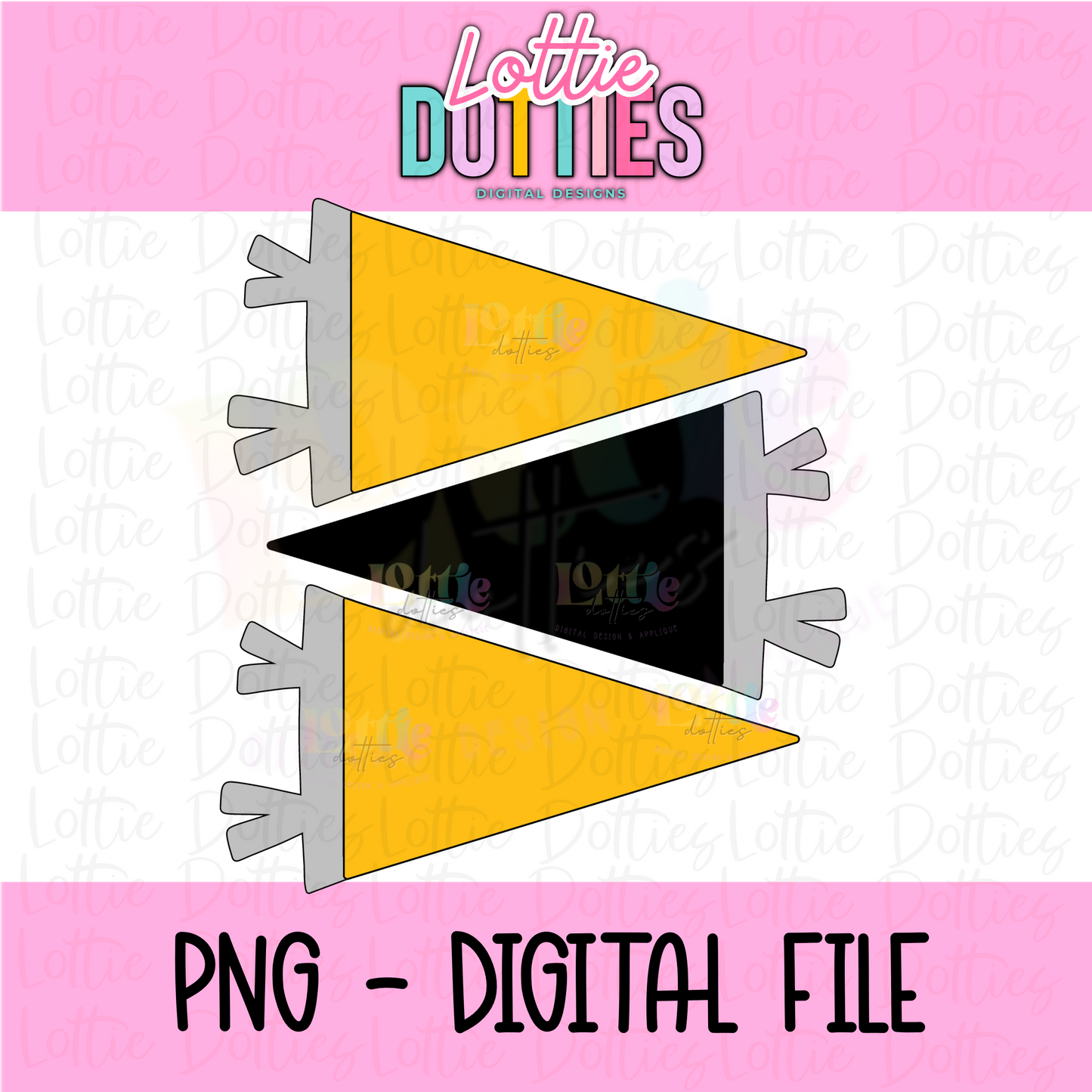 Black & Gold Flags PNG - Flags Sublimation - Digital Download