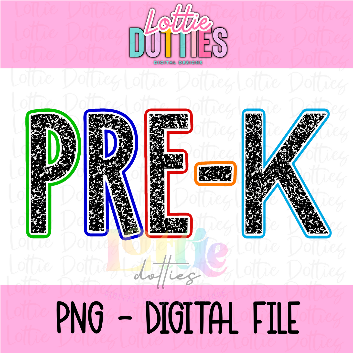 Pre-K Png - School Sublimation - Back To School Design
