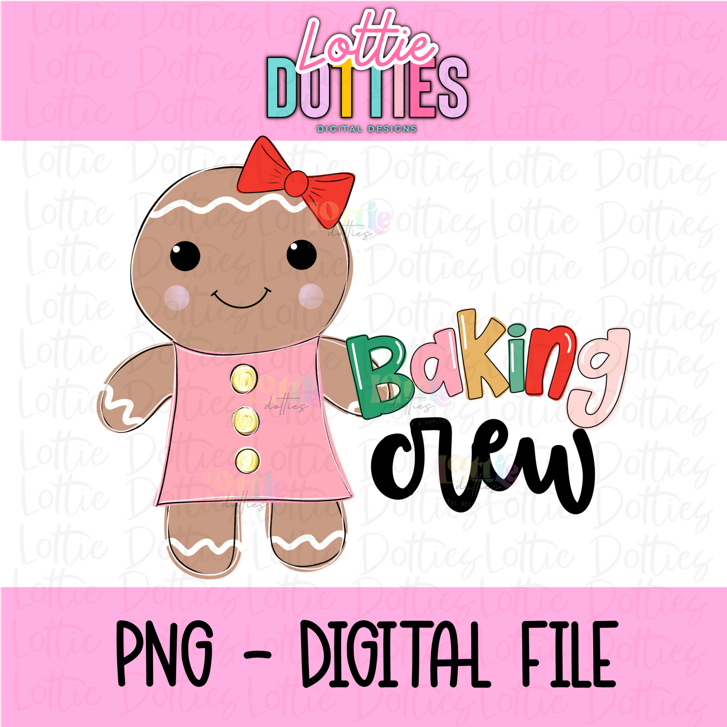 Baking Crew Png - Christmas Sublimation Design- Digital Download