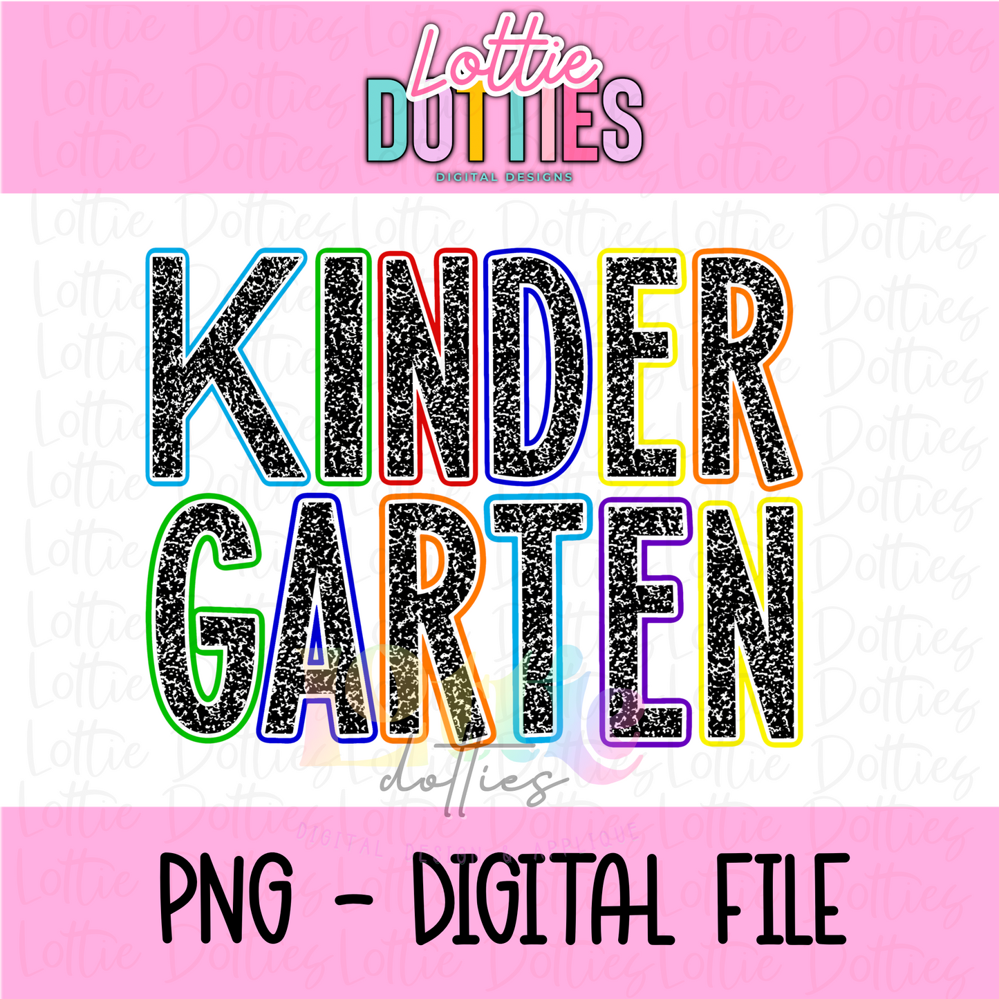 Kindergarten Png - School Sublimation - Back To School Design