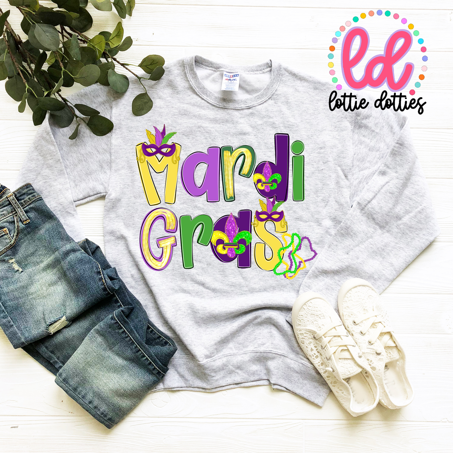 Mardi Gras Gold Foil PNG - Mardi Gras Sublimation - Mardi Gras Design