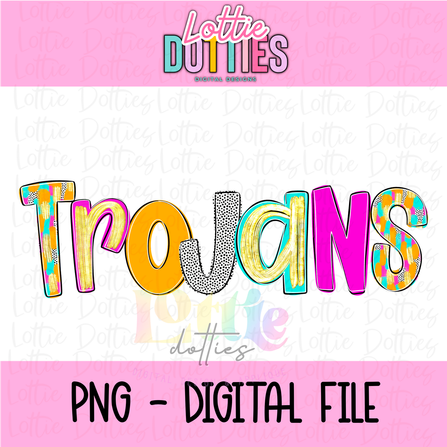 Trojans Mascot PNG - Poppy Mascot Designs - Digital Download