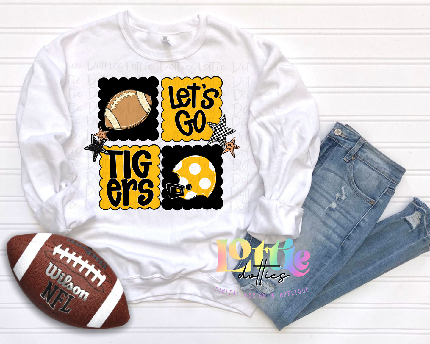 Let’s Go Tigers Png | Tigers design | Digital Download | Black and Gold