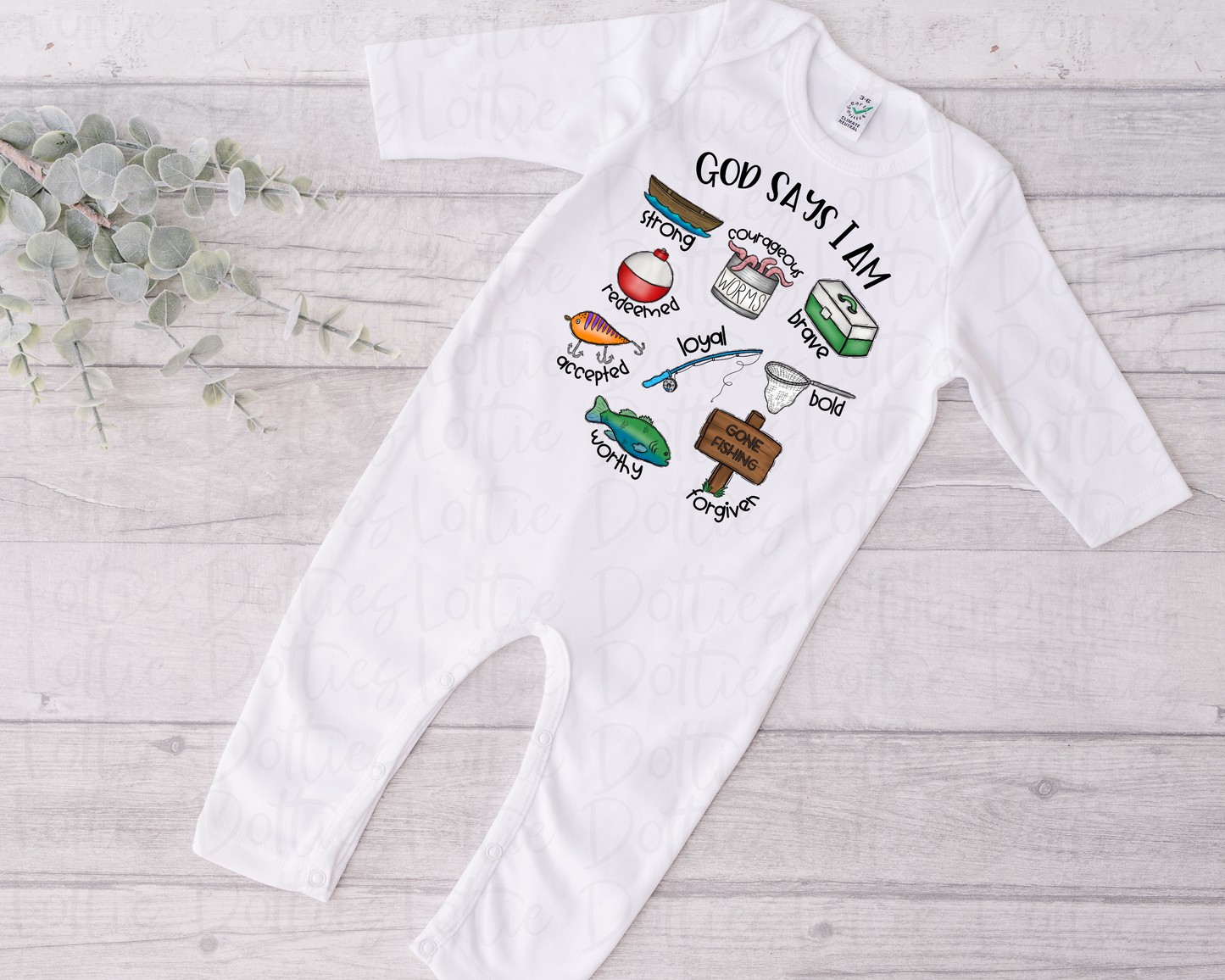 God Says I Am - Fishing - Png - Fishing PNG - Digital Download