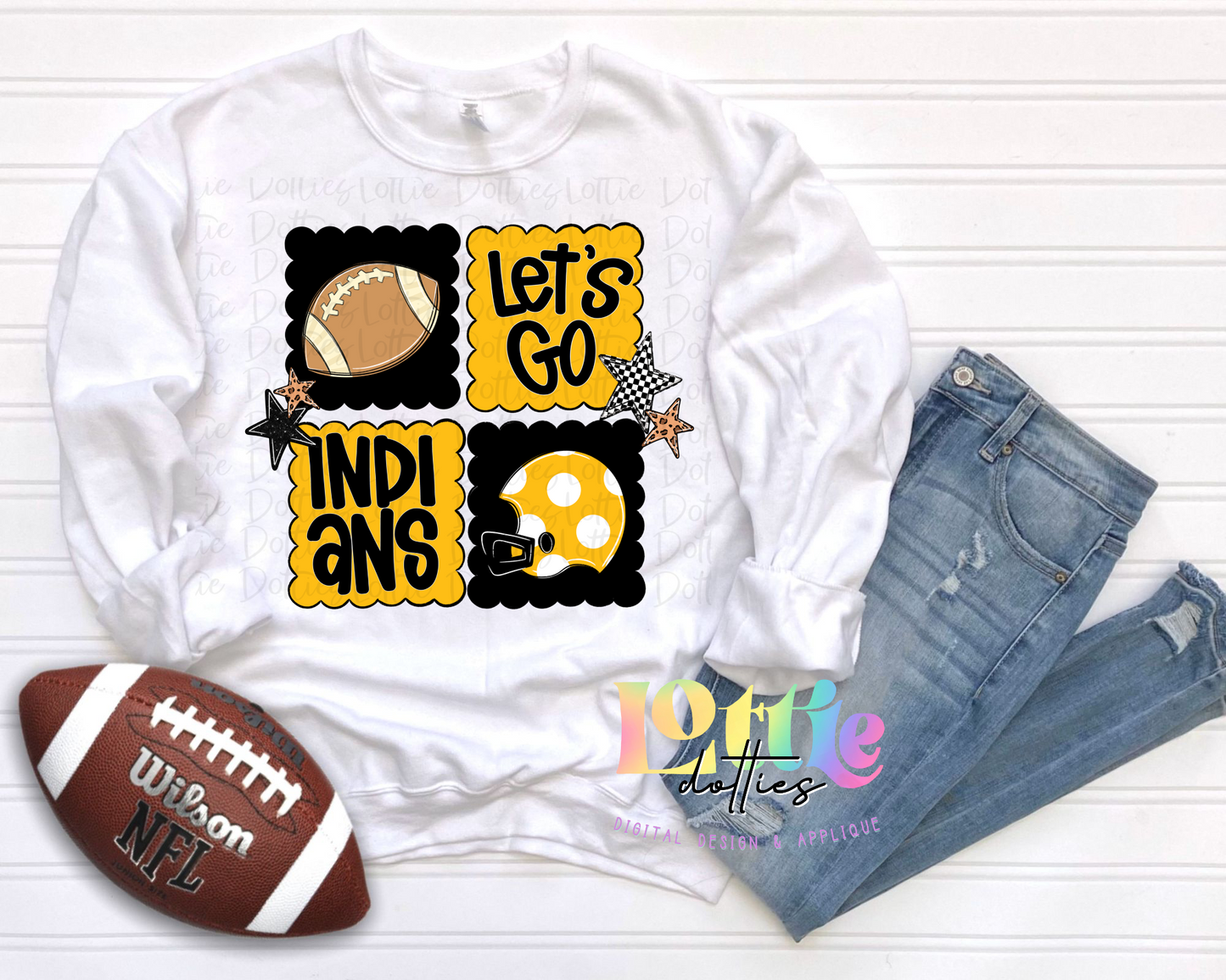 Let’s Go Indians Png | Indians design | Digital Download | Black and Gold