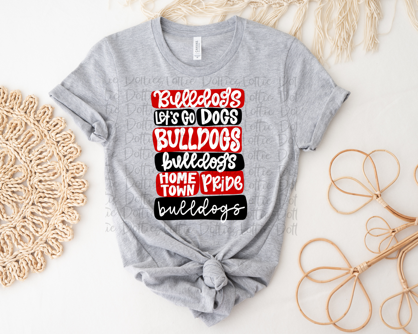 Bulldogs Red & Black PNG - Bulldogs Sublimation - Digital Download