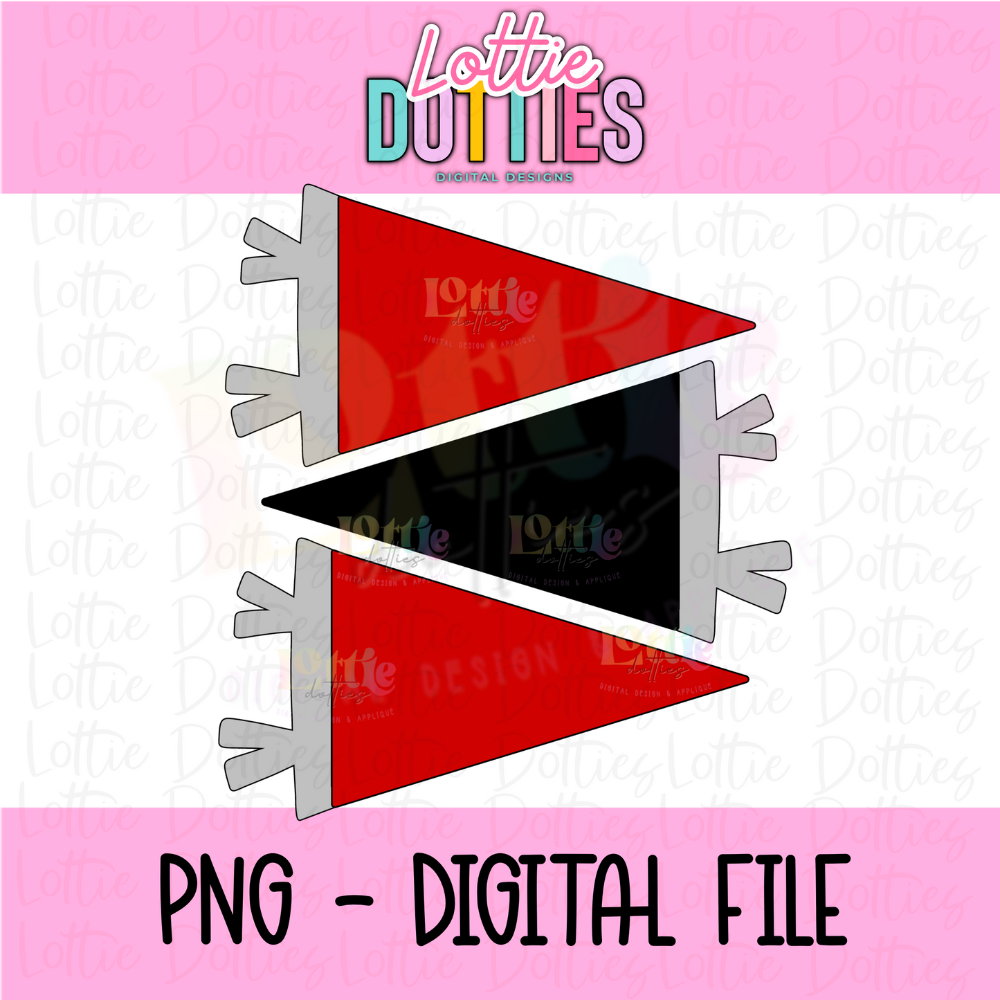 Red and Black Flags PNG - Flags Sublimation - Digital Download
