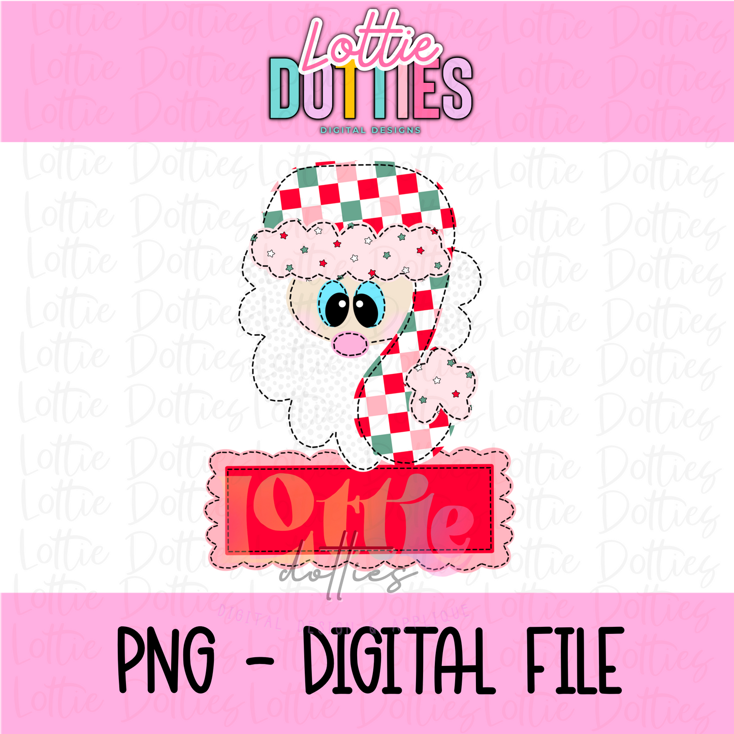 Santa Retro PNG - Santa Retro Box - Sublimation - Digital Download