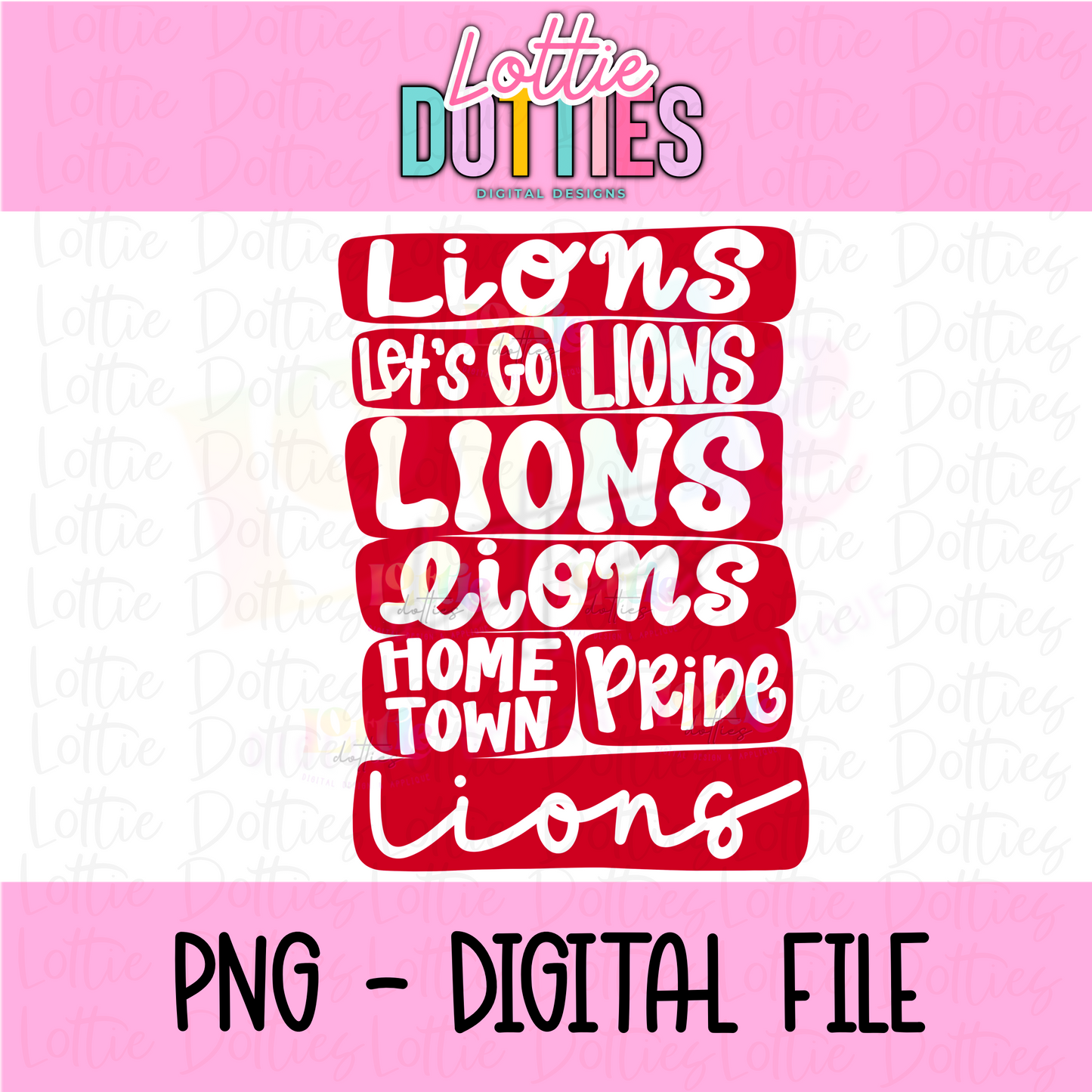 Lions Png - Lions Sublimation File - Instant Download - Digital Download