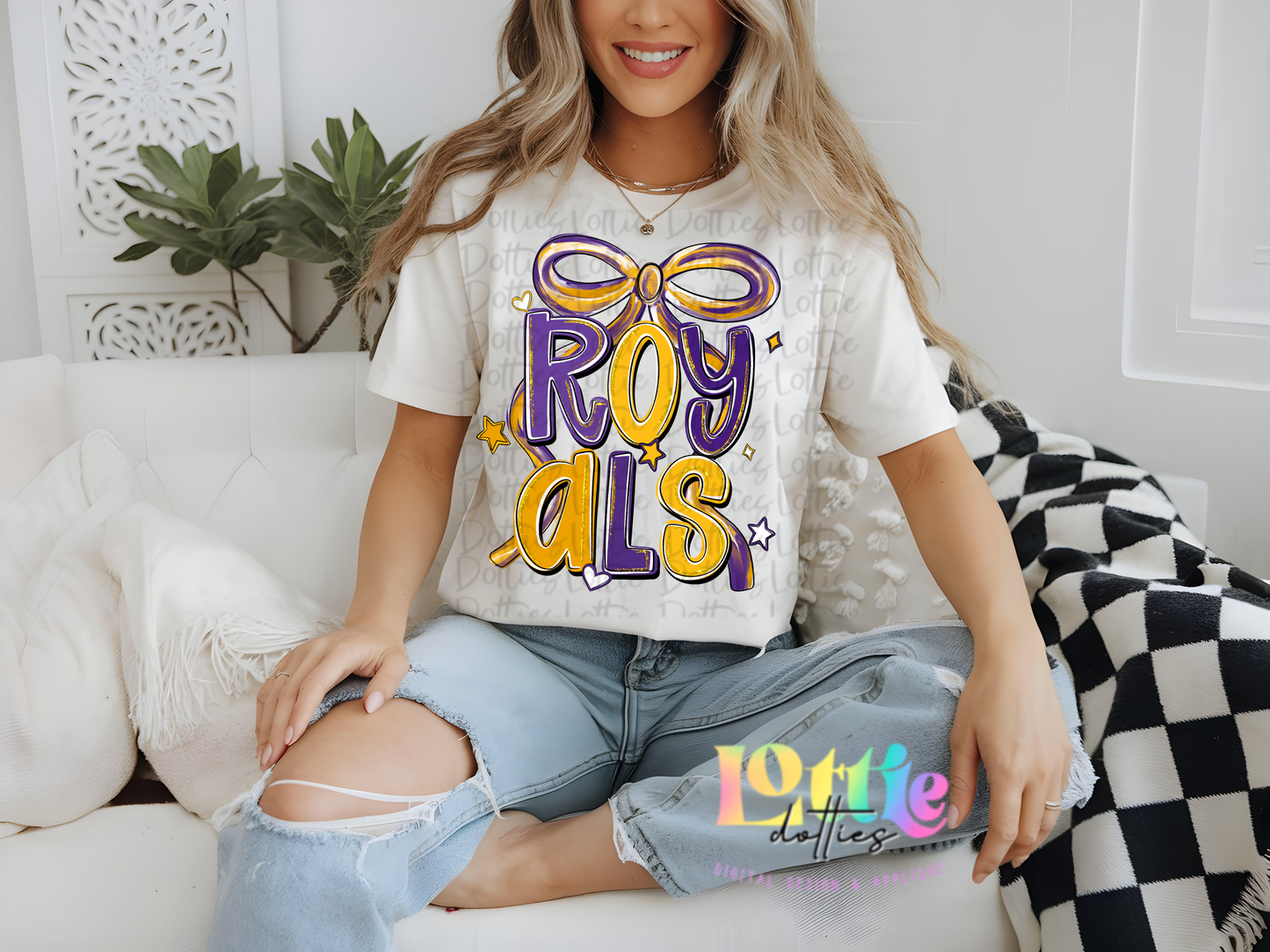 Royals PNG - Royals Purple and Gold bow design - Digital Download - coquette design