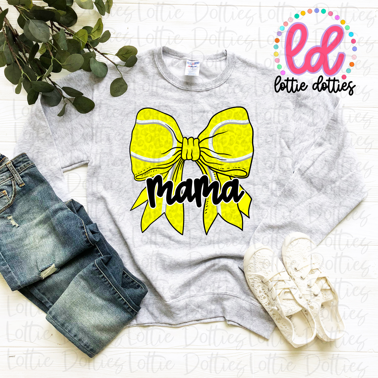 Tennis Mama Bow - Tennis Bow PNG - Bow Design Sublimation - Digital Download