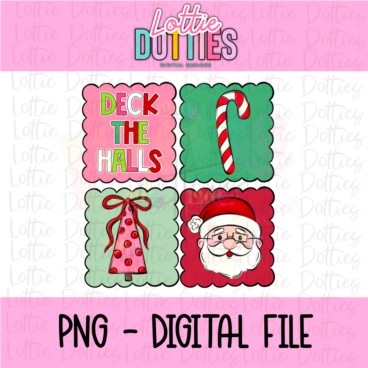 Deck the Halls | PNG | Christmas Design | Digital Download