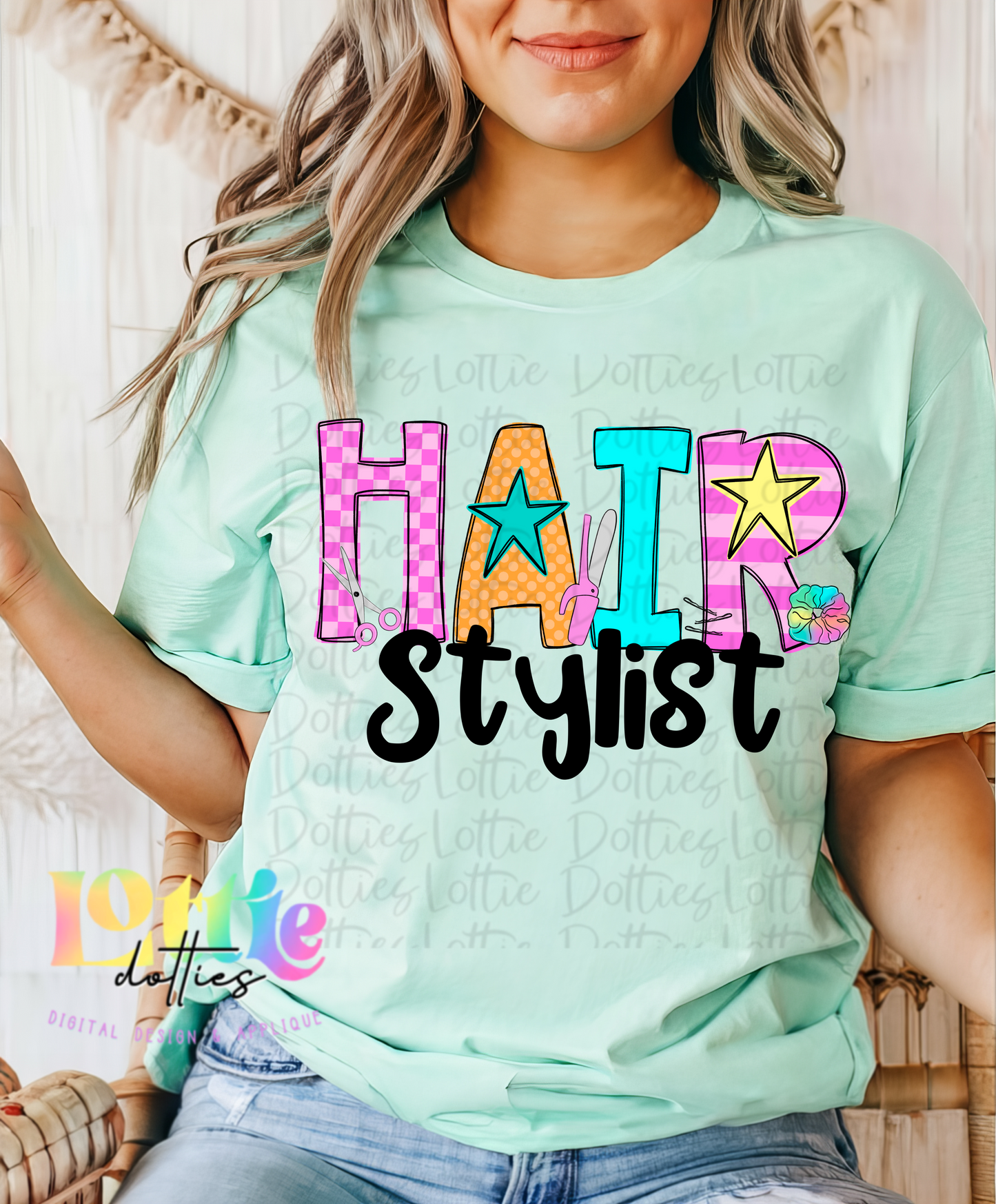 Hair Stylist - Hair Stylist PNG- Instant Download