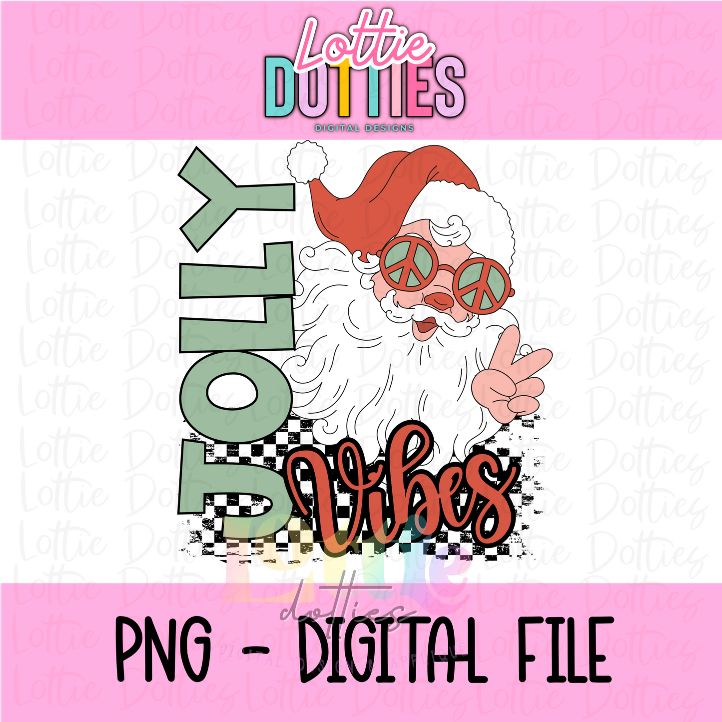 Jolly Vibes PNG - Christmas Designs - Digital Download