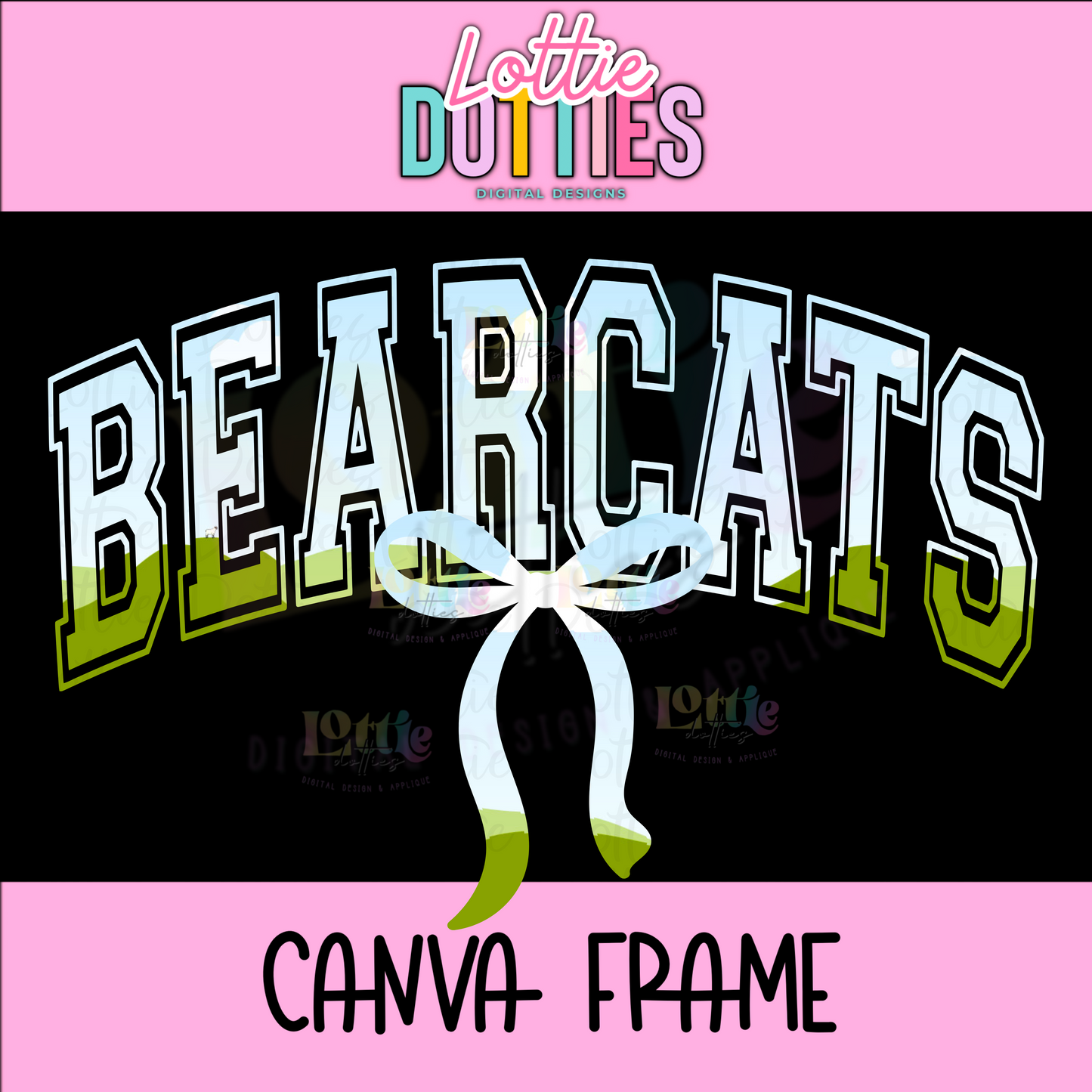 Bearcats Canva Frame - Canva Frames - Digital Download