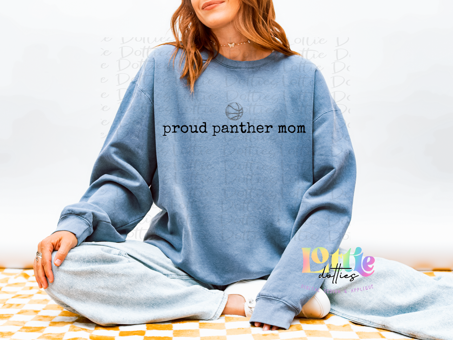 Proud Panther Mom PNG | Basketball Team Spirit Design | School Mascot | Sports Mom Shirt Graphic
