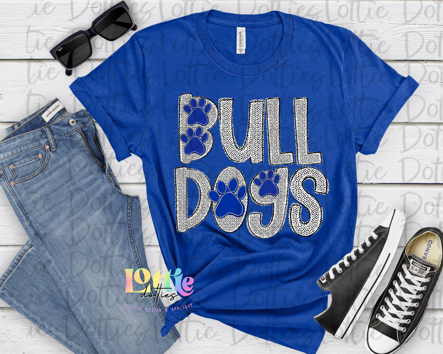 Bulldogs Royal PNG - Bulldogs Paw sublimation design - Digital Download