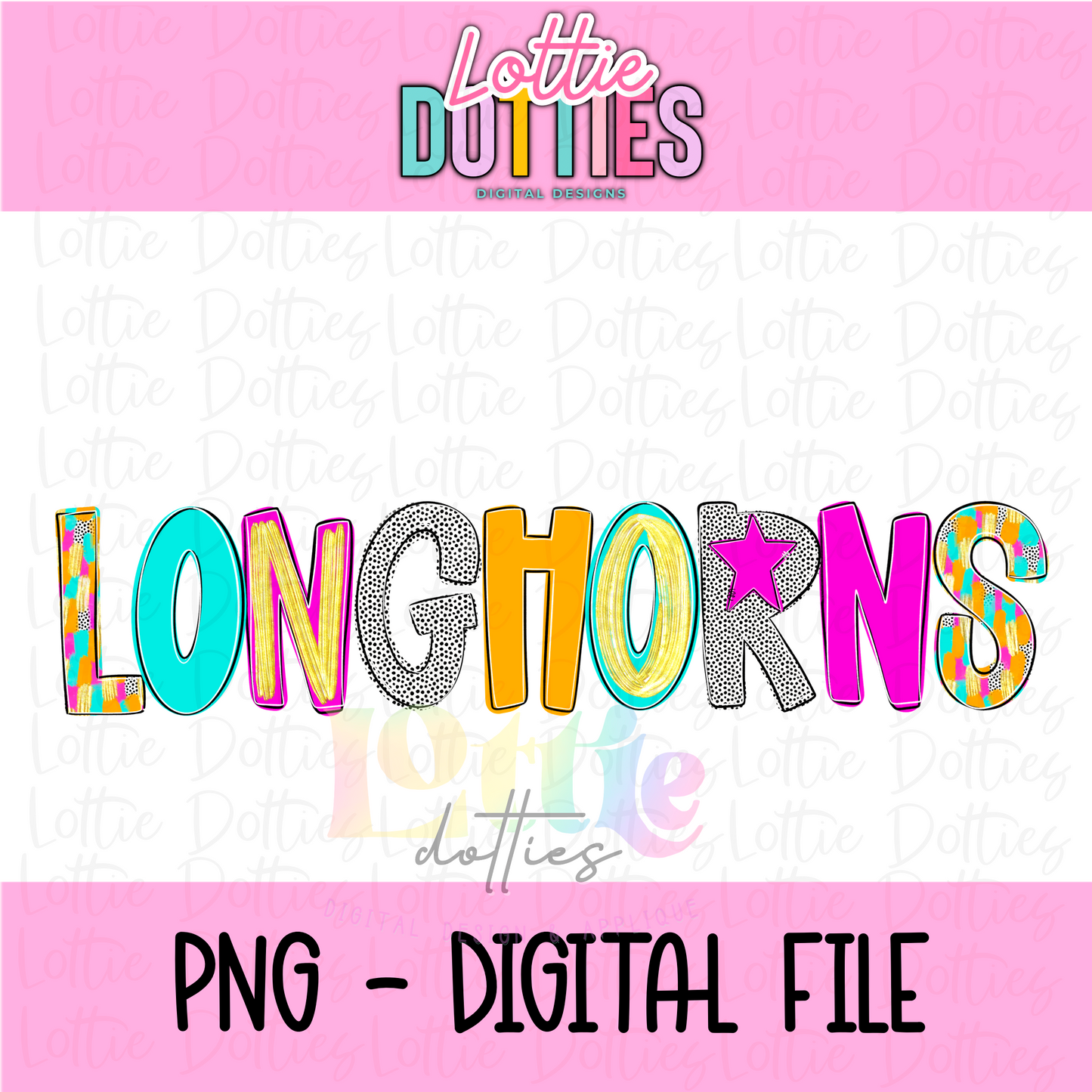Longhorns PNG - Longhorns sublimation design - Digital Download - poppy mascot