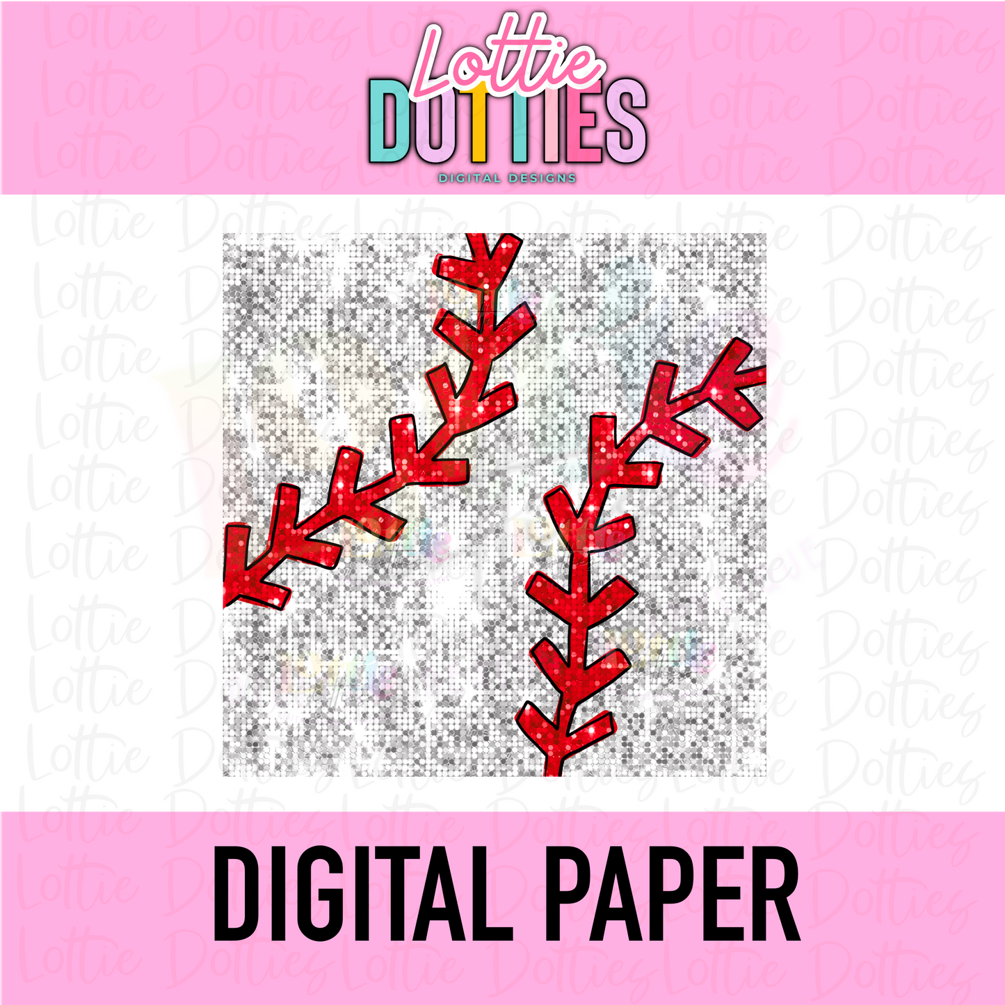 Baseball Digital Paper - Baseball Sequin Digital paper - Instant Download - Digital Download