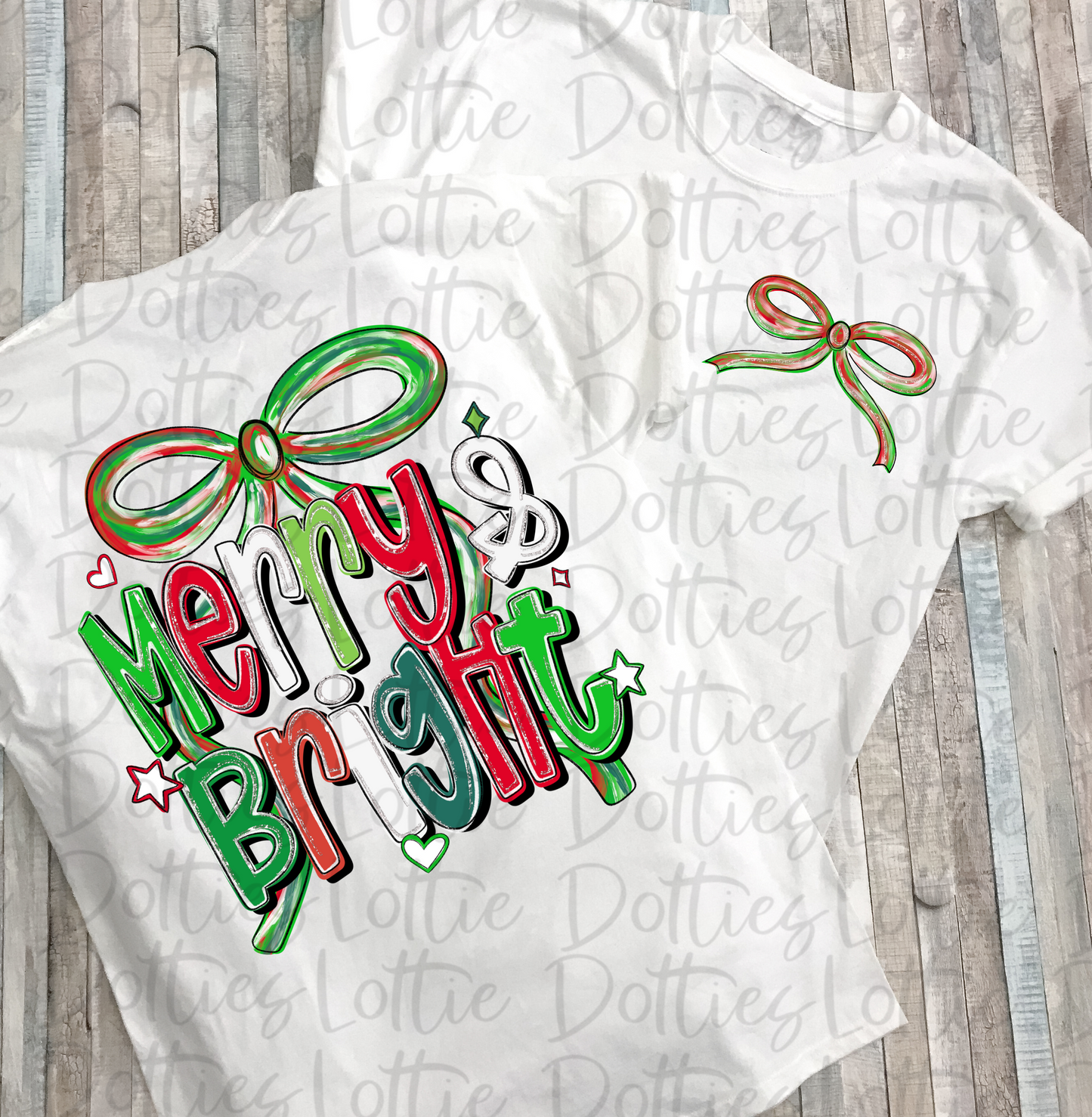 Merry & Bright Png - Merry and Bright - Christmas Sublimation Design - Digital Download