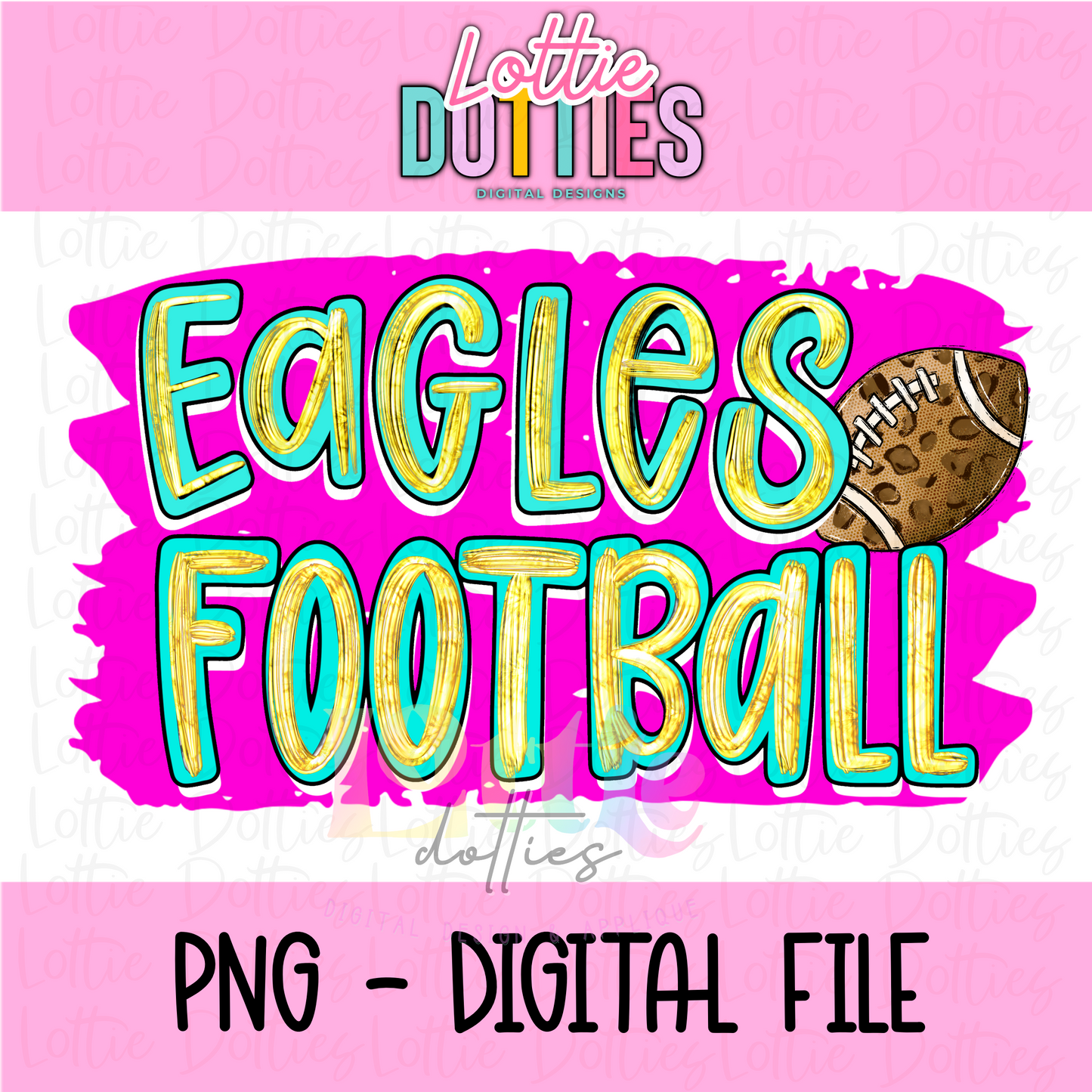 Eagles Football Mascot PNG - Mascot Designs - Digital Download