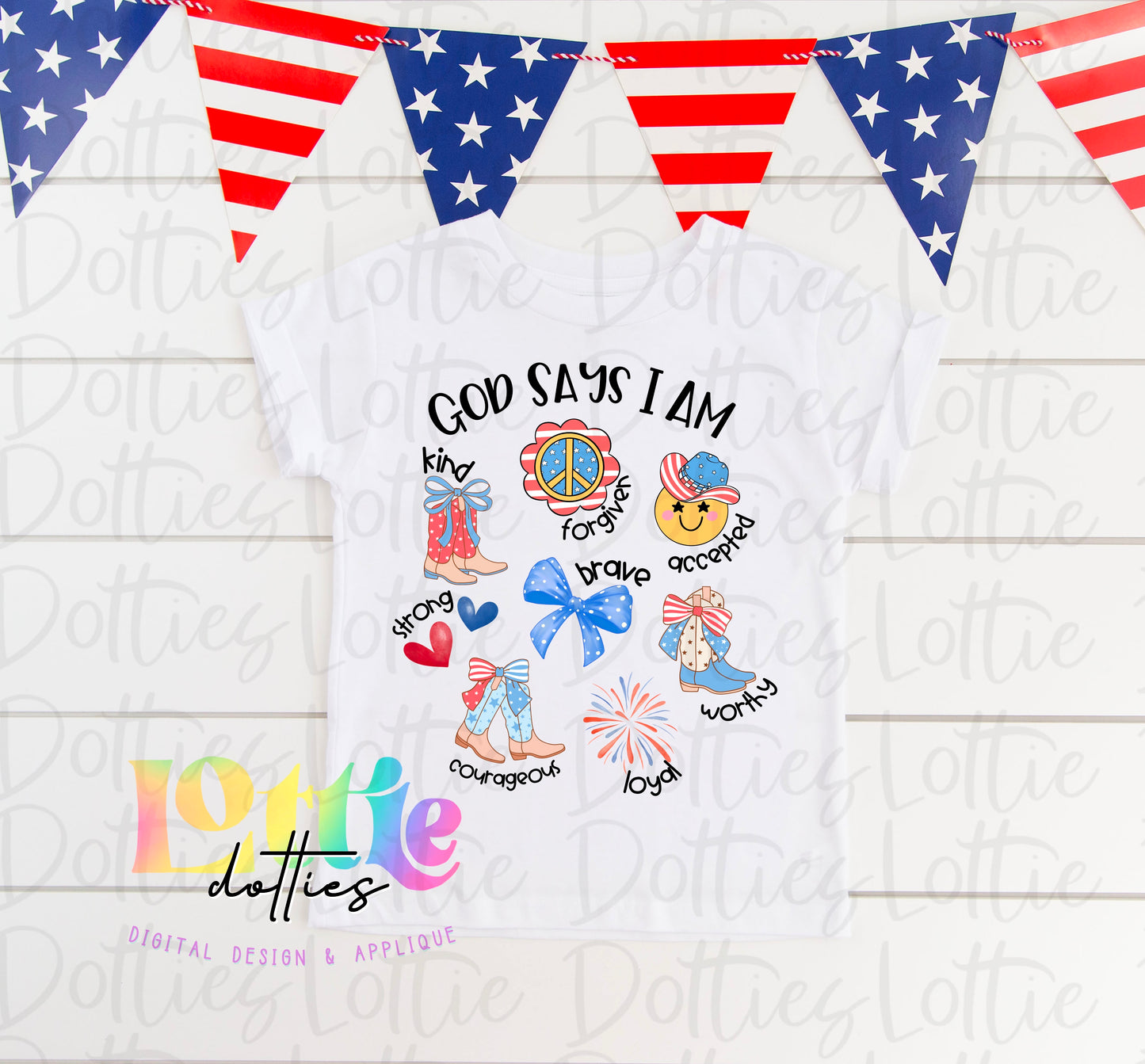 God Says I Am PNG - Religious Png - Digital Download