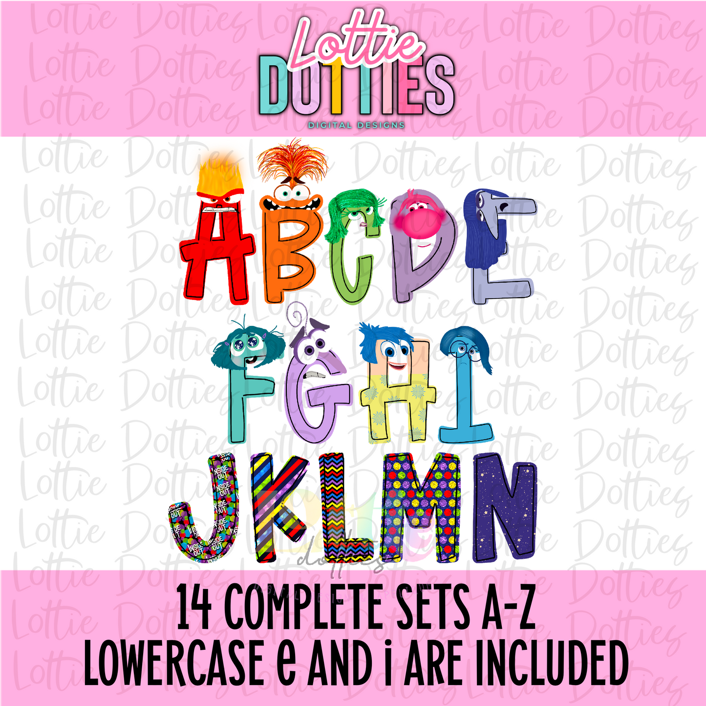 Emotions Alpha - Alphabet Clipart - Instant Download - Alpha Pack - Alpha