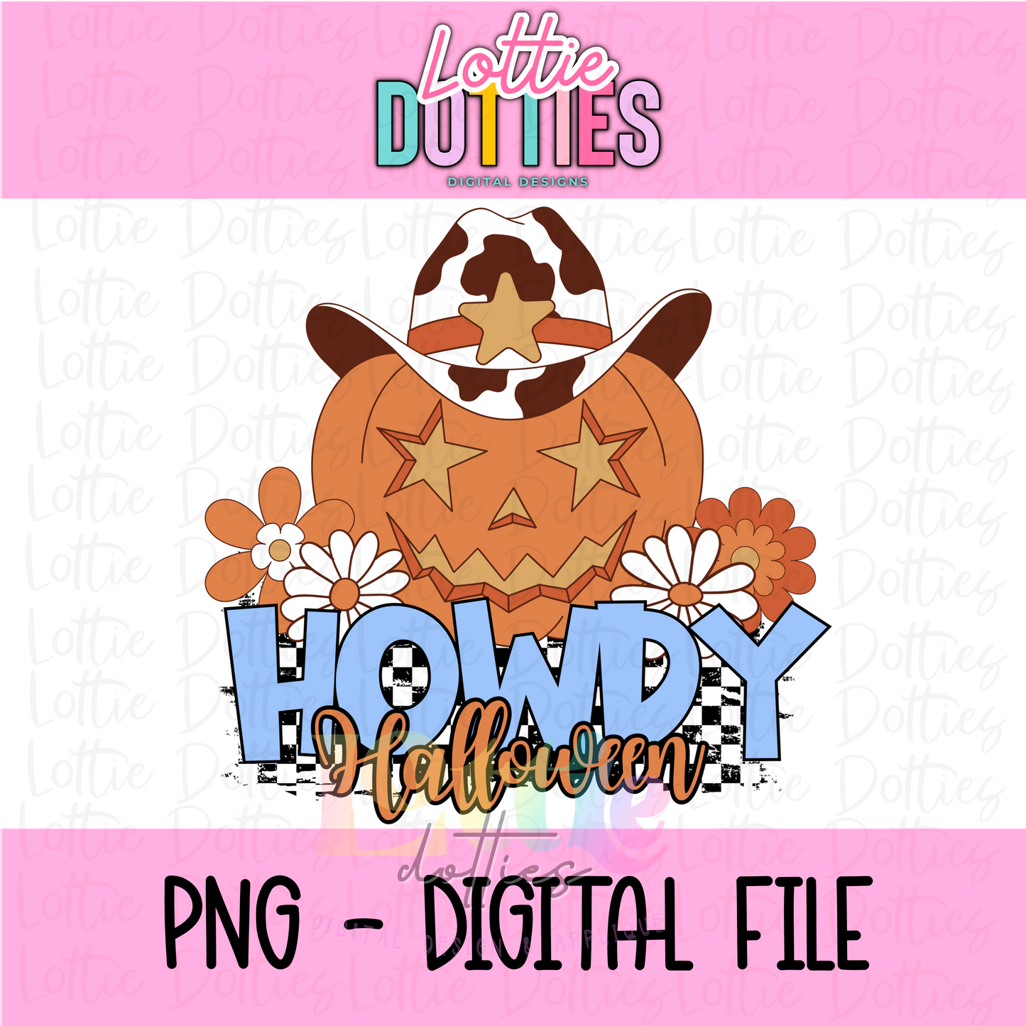 Howdy Halloween Pumpkin PNG - Halloween Designs - Digital Download