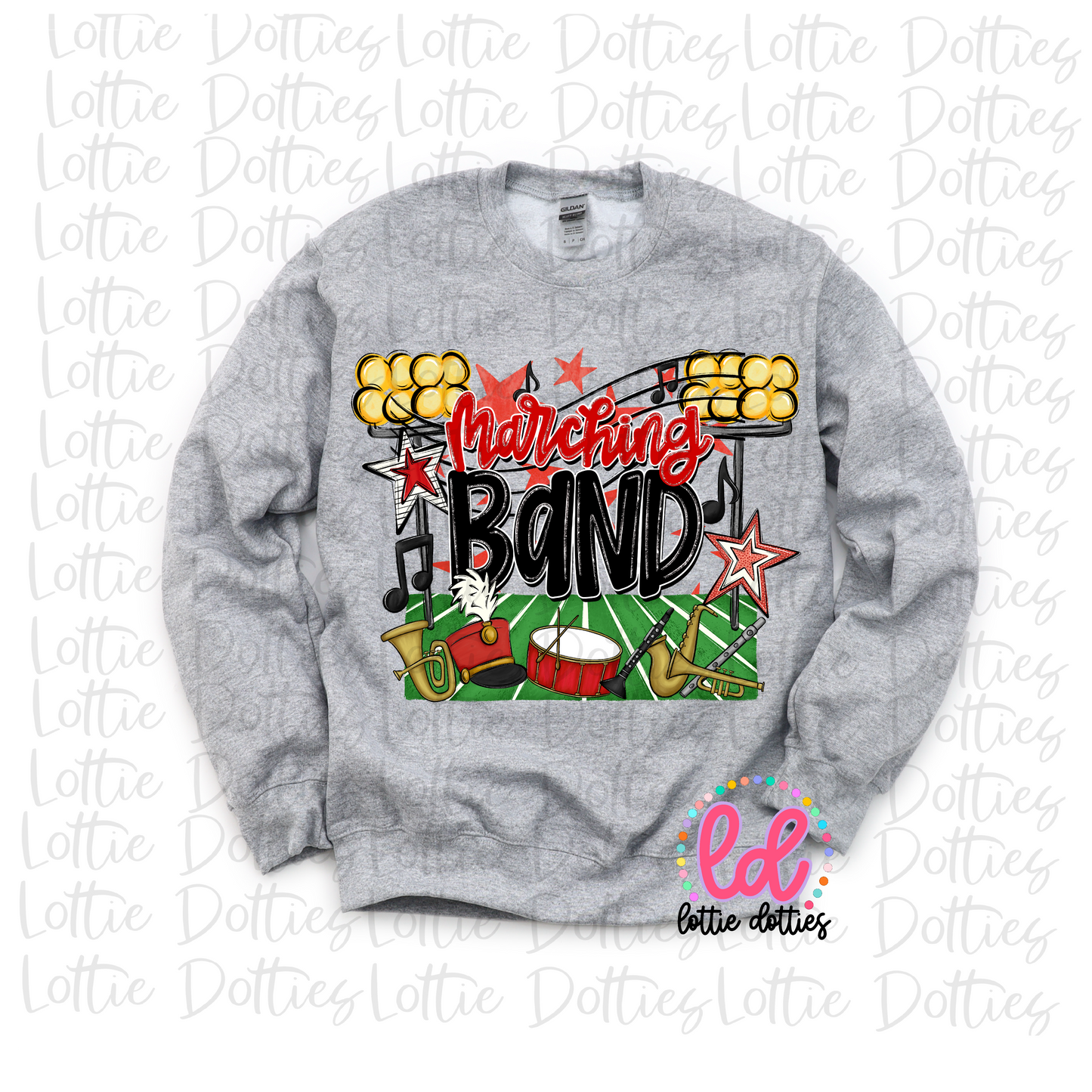 Marching Band PNG - Red and Black Marching Band design - Digital Download