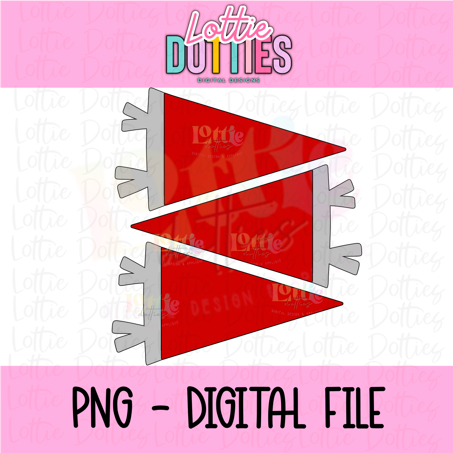 Red Flags PNG - Flags Sublimation - Digital Download
