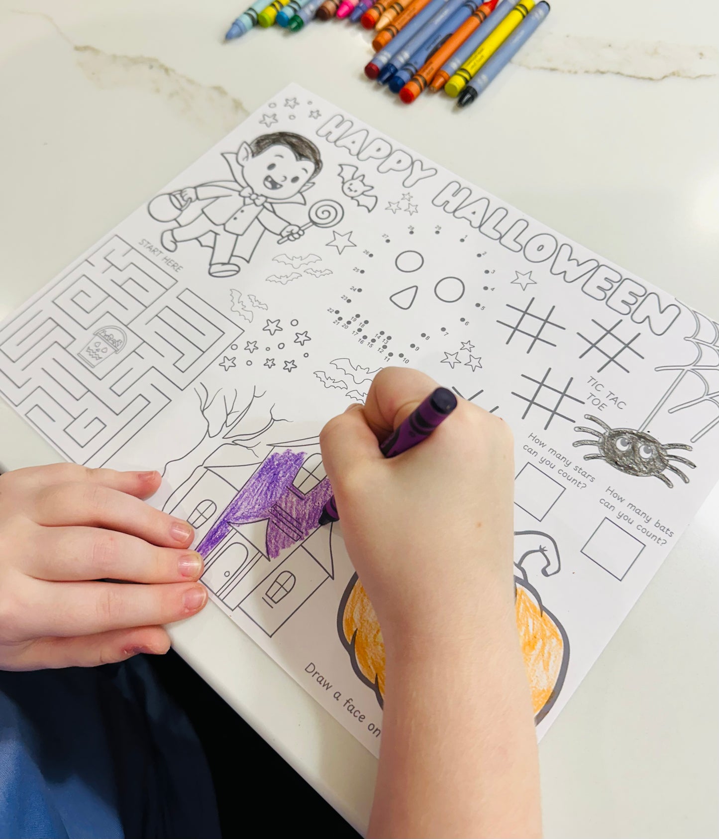 Halloween Activity Sheets - Printable| Printable Halloween Activity |Happy Halloween | Halloween Design | Digital Download
